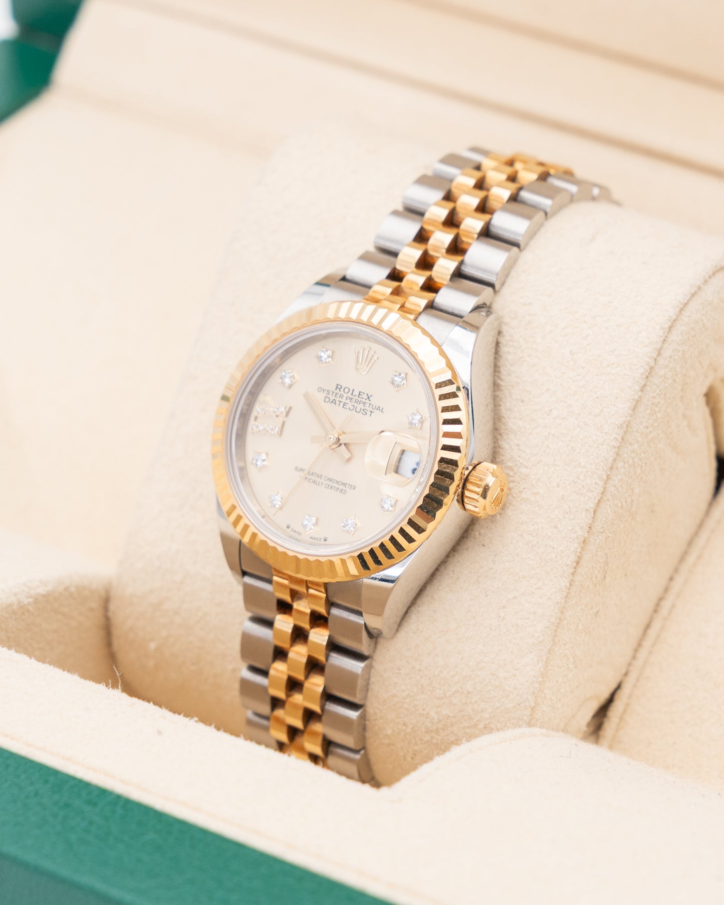 Rolex Datejust 28mm 279173 Two Tone Champagne Star Diamond Dial 2021