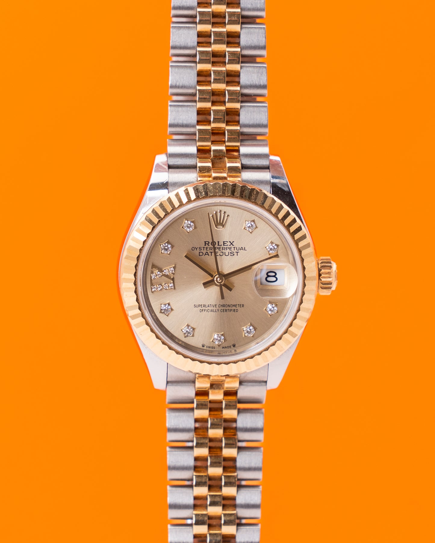 Rolex Datejust 28mm 279173 Two Tone Champagne Star Diamond Dial 2021