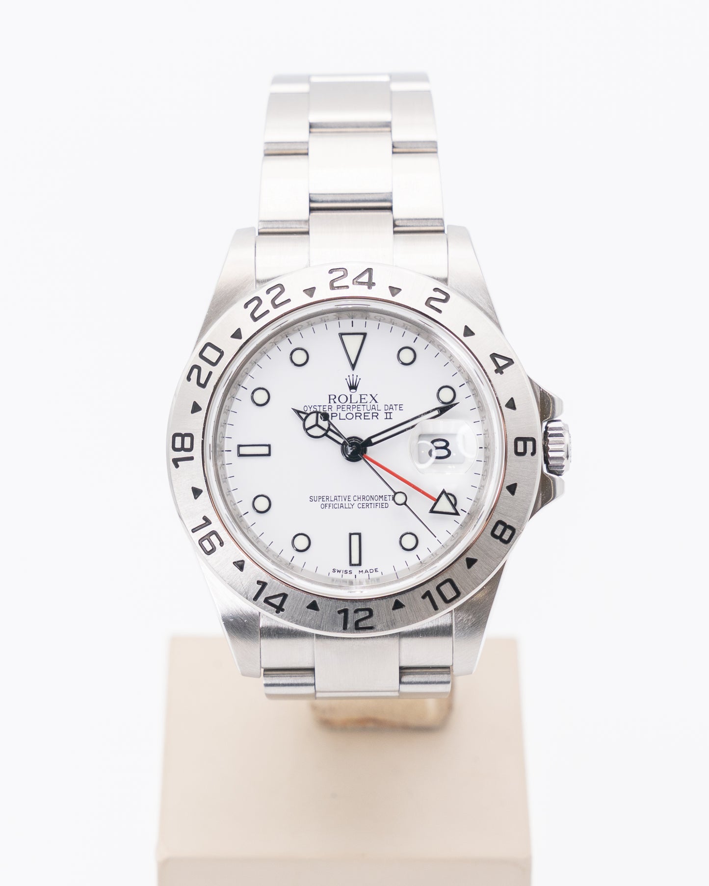 Rolex Explorer II 40mm 16570 3186 White Dial