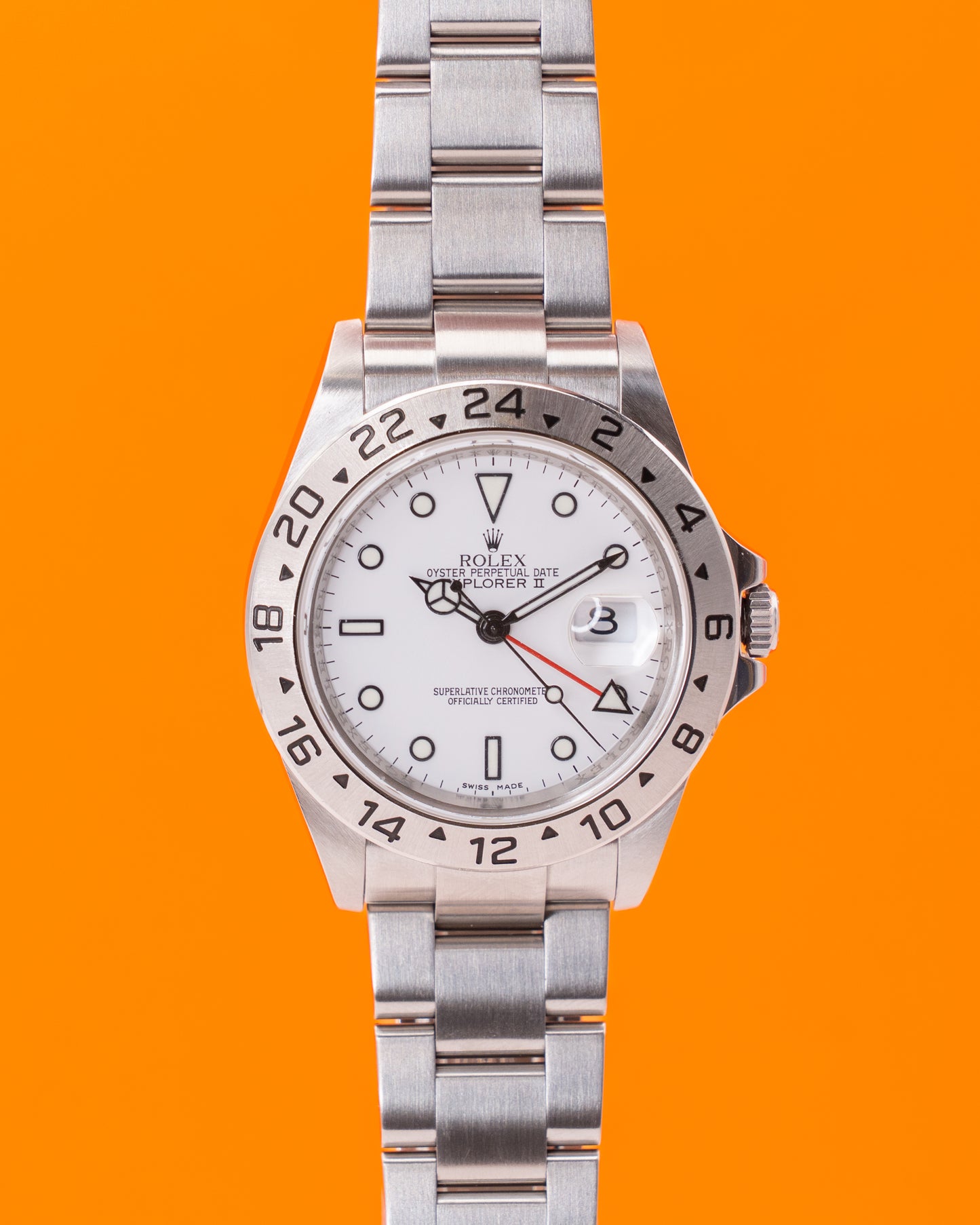 Rolex Explorer II 40mm 16570 3186 White Dial