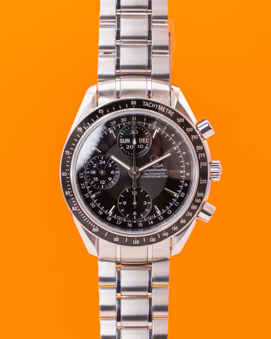 UNWORN Omega Speedmaster 40mm 3220.50 Black Day Date Limited 1/50 GOD