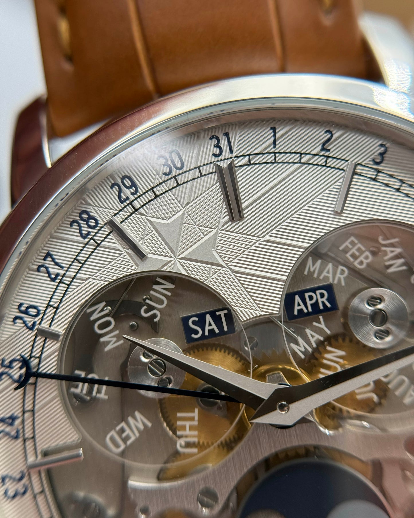 Vacheron Constantin 41mm 4020T/000P-H038 Complete Calendar Openface Platinum LIMITED TO 370 PIECES