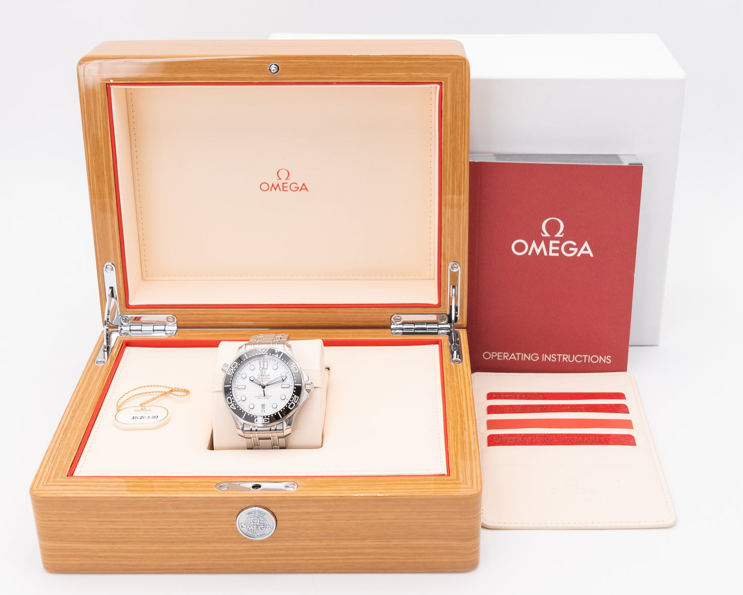 UNWORN Omega Seamaster Diver 300M 42mm 210.30.42.20.04.001 White