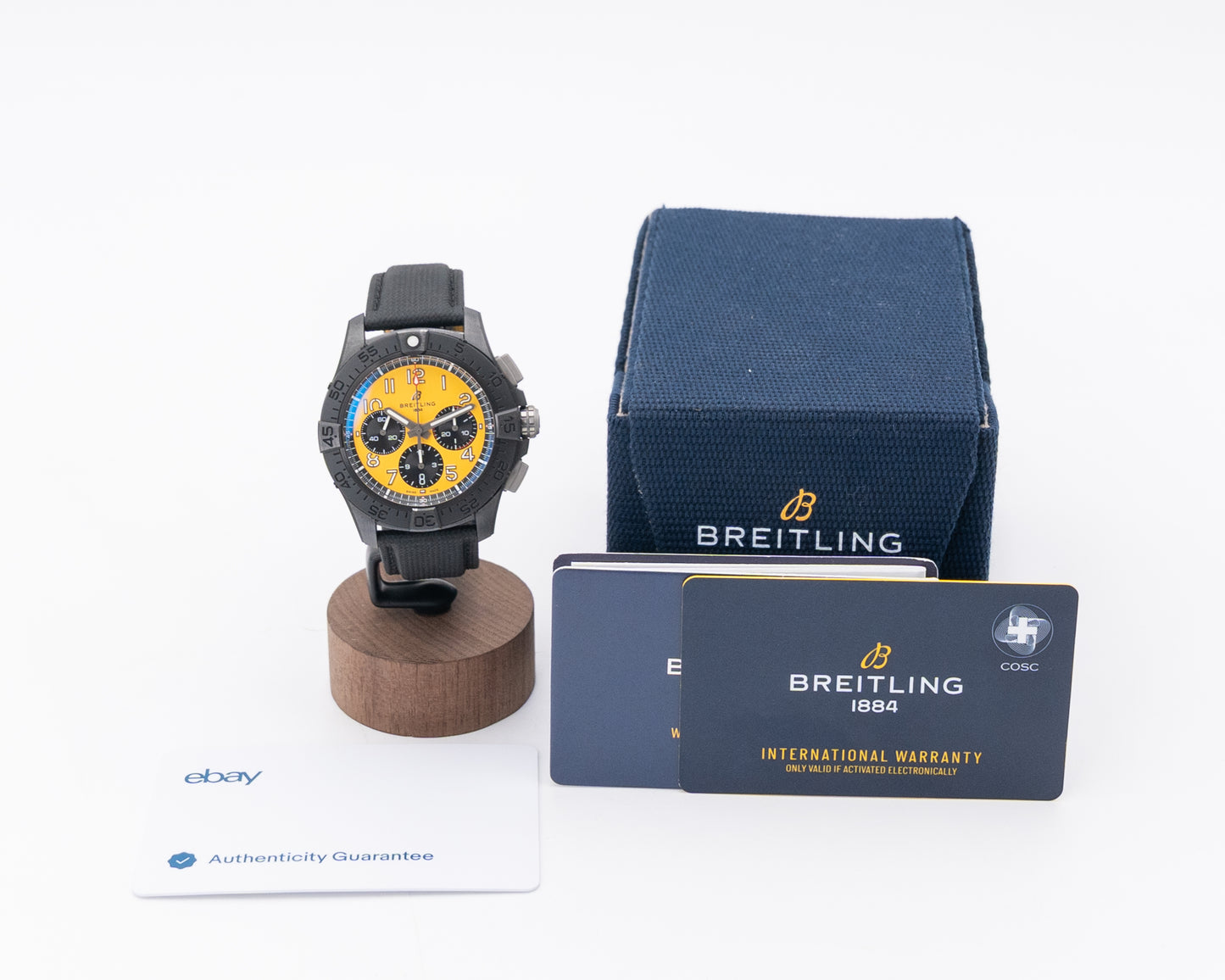 Breitling Avenger B01 44mm SB0147101 Night Mission Ceramic Yellow Chronograph