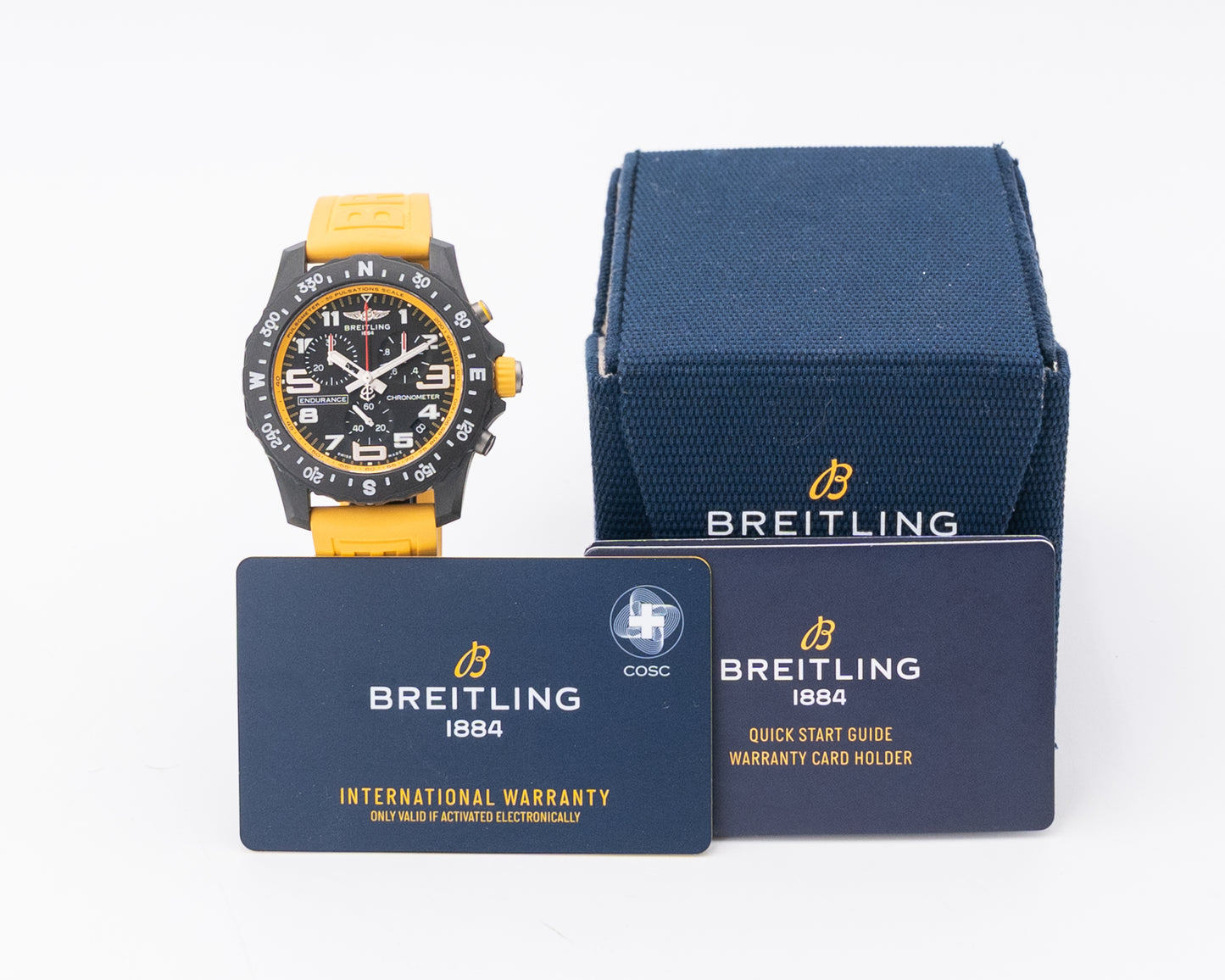 Breitling Endurance Pro 44mm X82310A41B1S1 Yellow Chronograph
