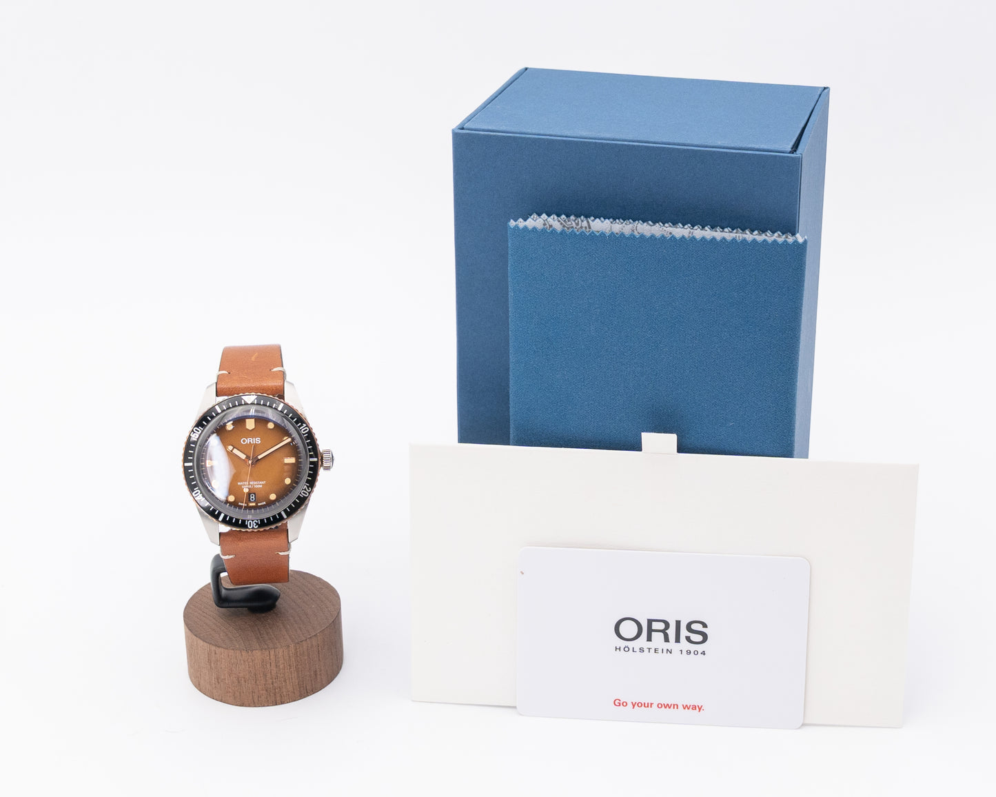 UNWORN Oris Divers Sixty Five 40mm 01 733 7707 4356 Sunset Brown Two Tone Bronze