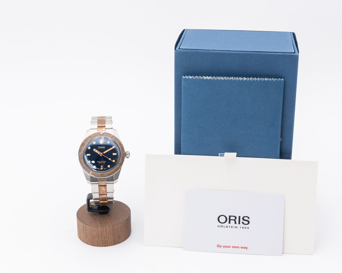 UNWORN Oris Divers Sixty Five 40mm 01 733 7707 4355-07 8 20 17 Blue Dial Bronze