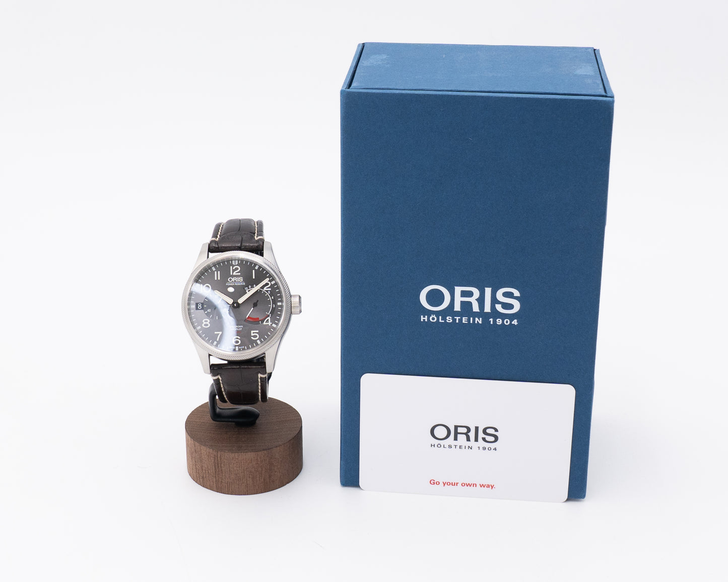 Oris Big Crown ProPilot Calibre 111 44mm 01 111 7711 4163 Brown Crocodile Strap Charcoal Dial