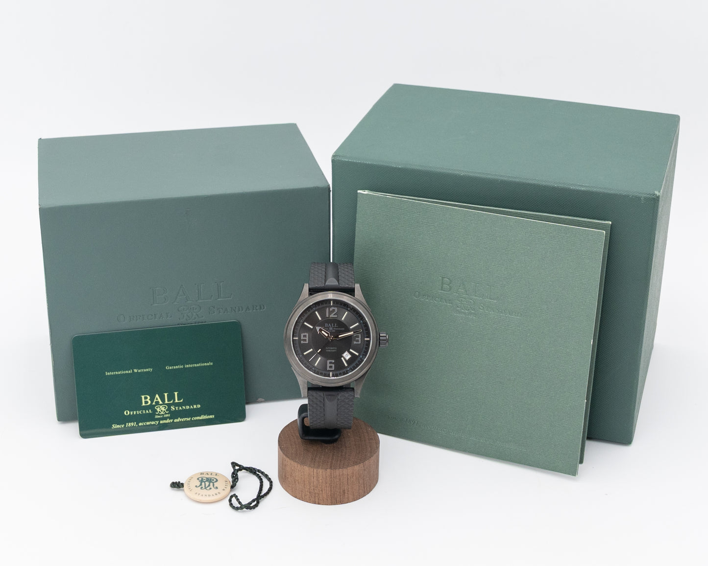 Ball Stokeman DLC NM3098C on Rubber Strap