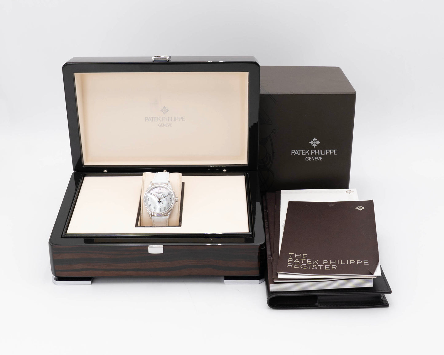 Patek Philippe Annual Calendar 38mm 4948G-010 Factory Diamond Mother Of Pearl Dial 2017