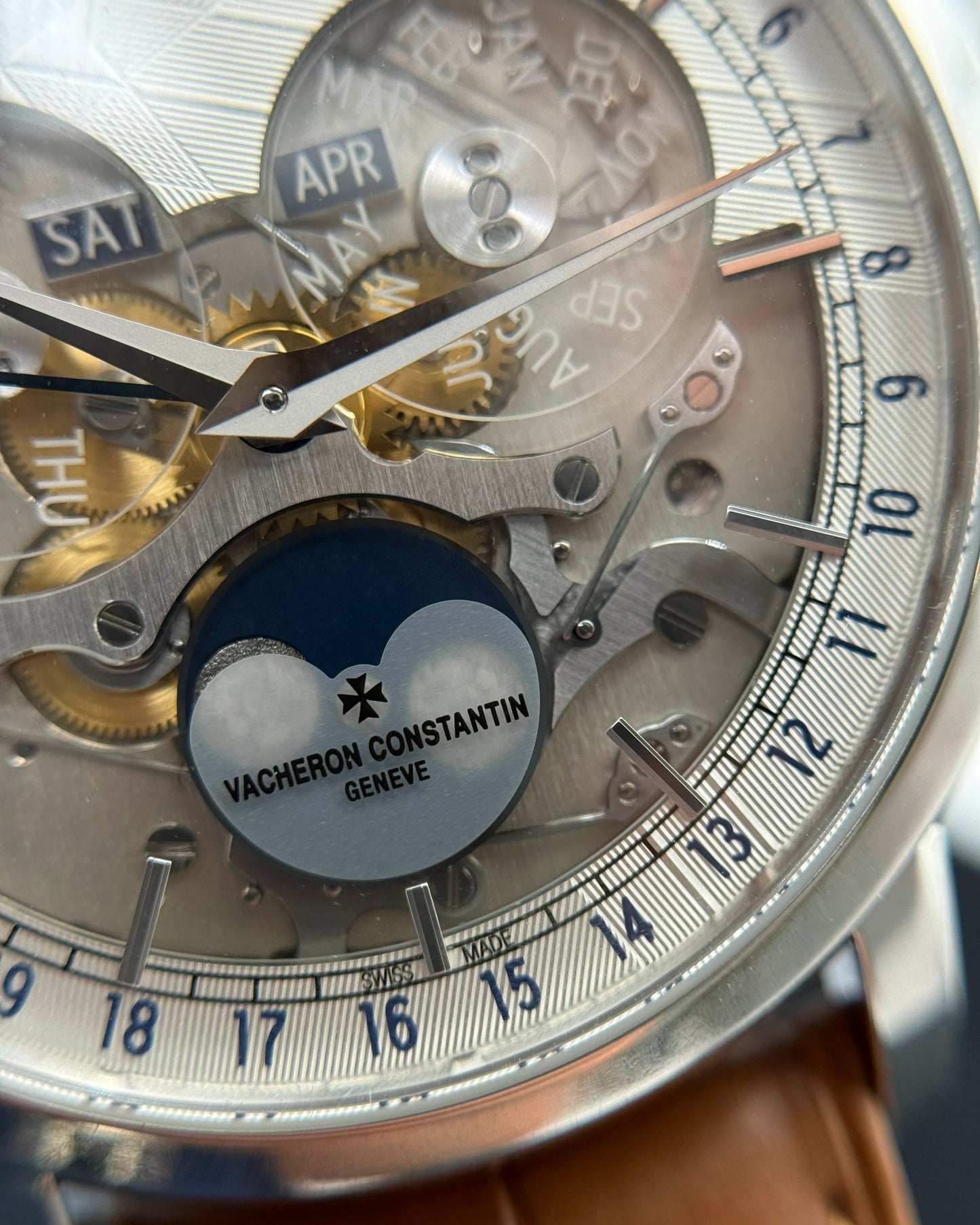 Vacheron Constantin 41mm 4020T/000P-H038 Complete Calendar Openface Platinum LIMITED TO 370 PIECES