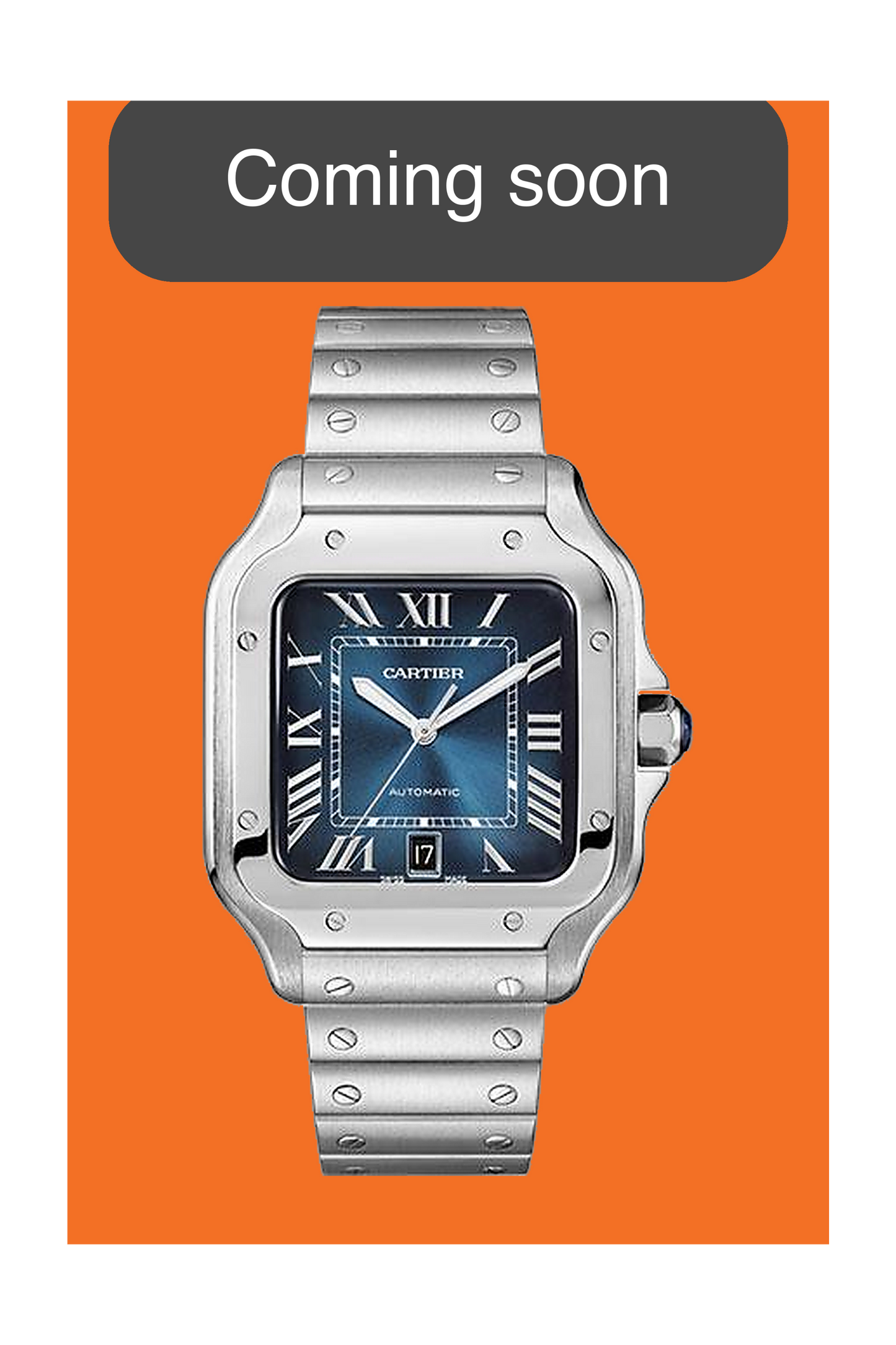 COMING SOON - Cartier Santos Large 39.8mm WSSA0030 Blue Dial