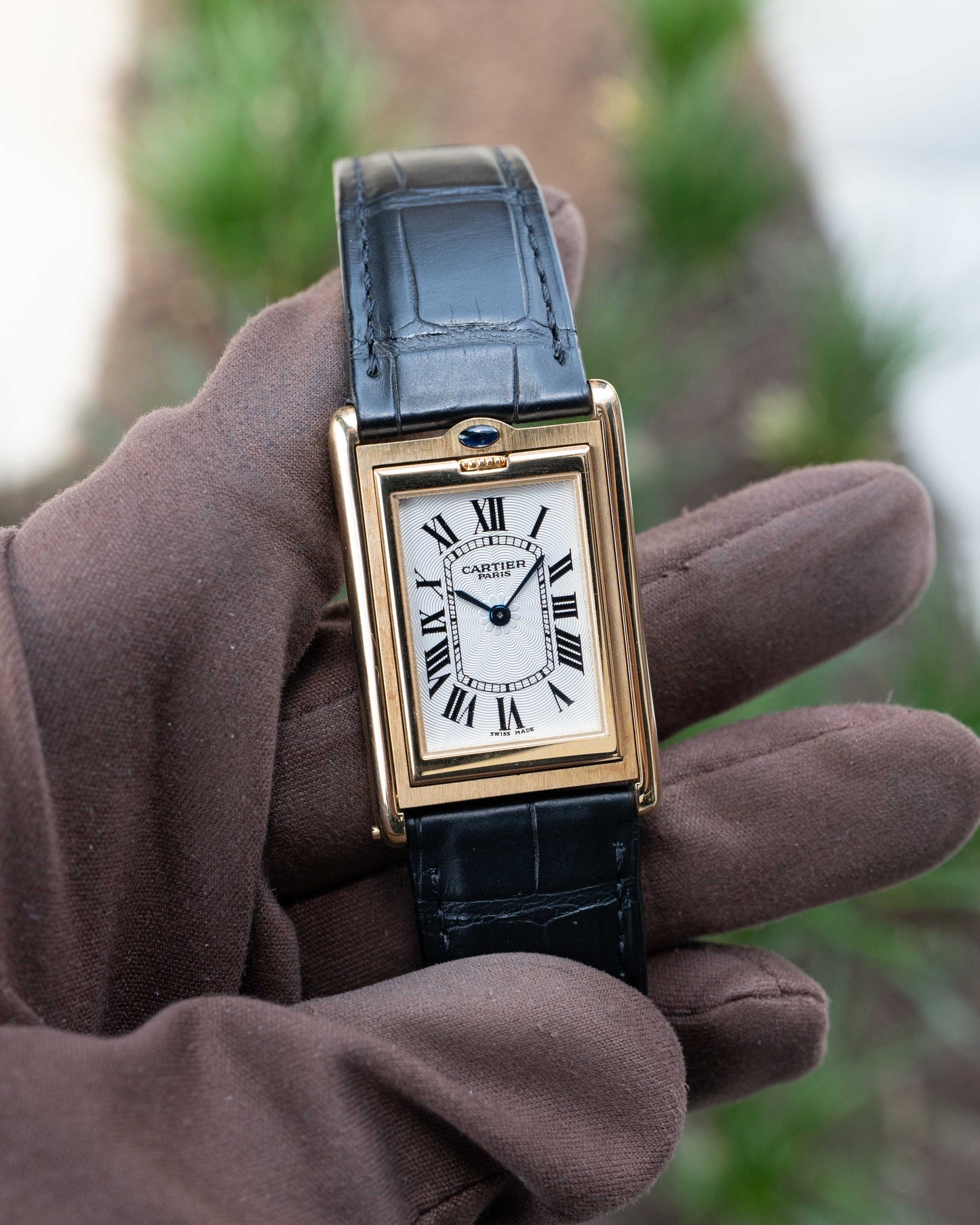 Cartier Tank CPCP Basculante 2499C Yellow Gold