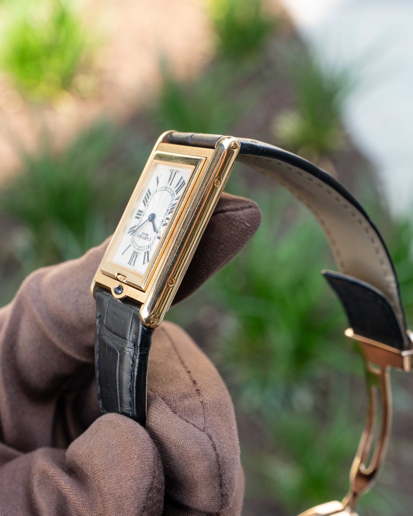 Cartier Tank CPCP Basculante 2499C Yellow Gold