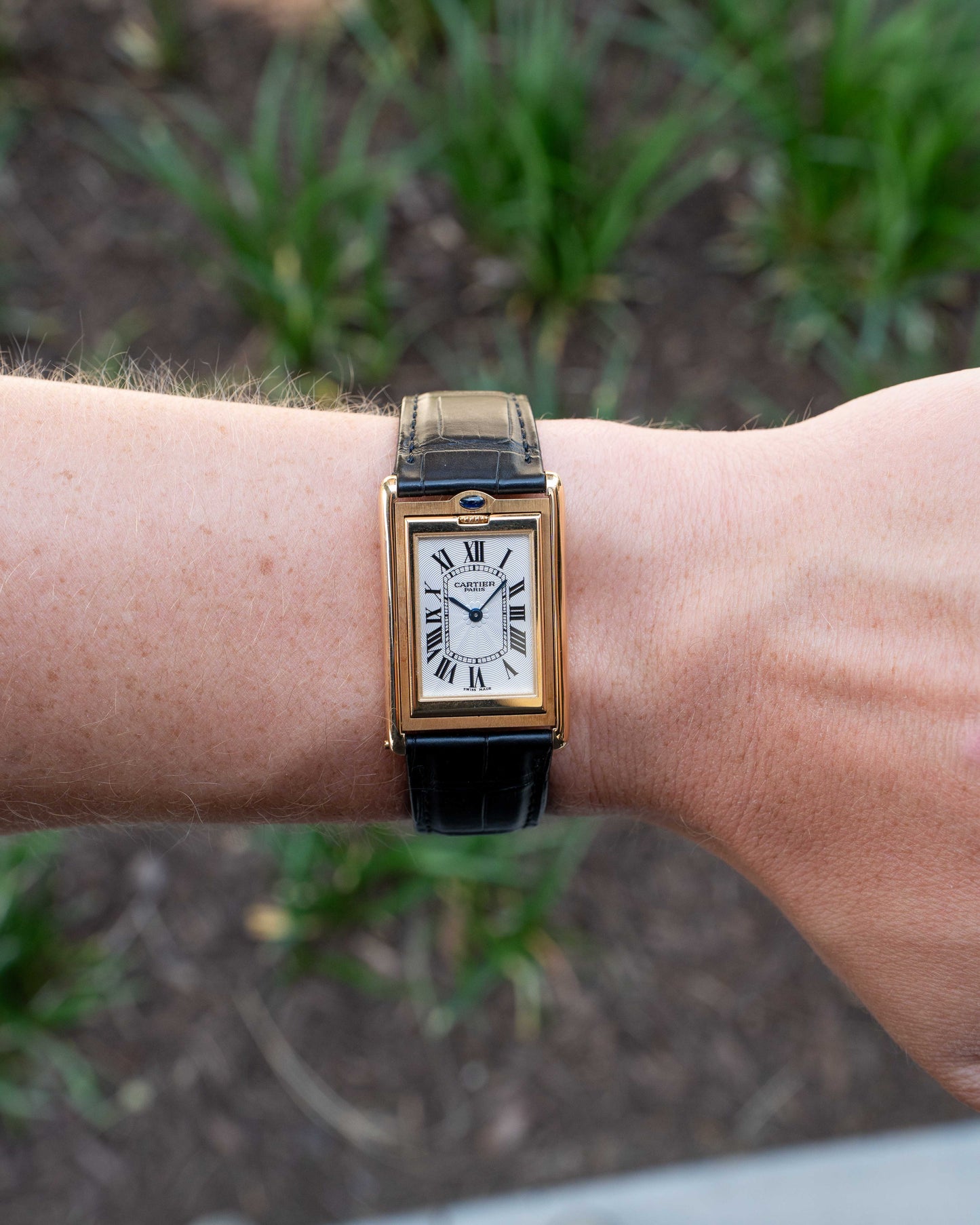 Cartier Tank CPCP Basculante 2499C Yellow Gold