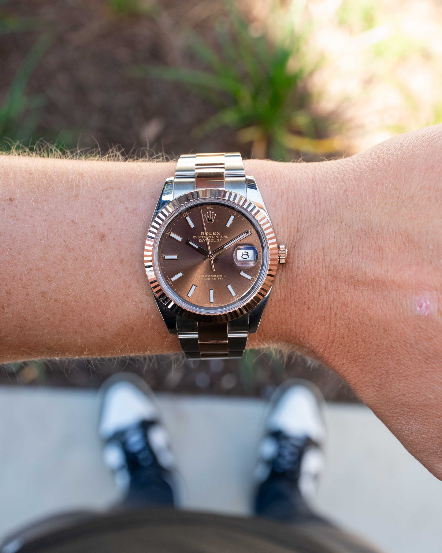 Rolex Datejust 41mm 126331 Rose Gold Chocolate Dial Fluted Oyster 2024