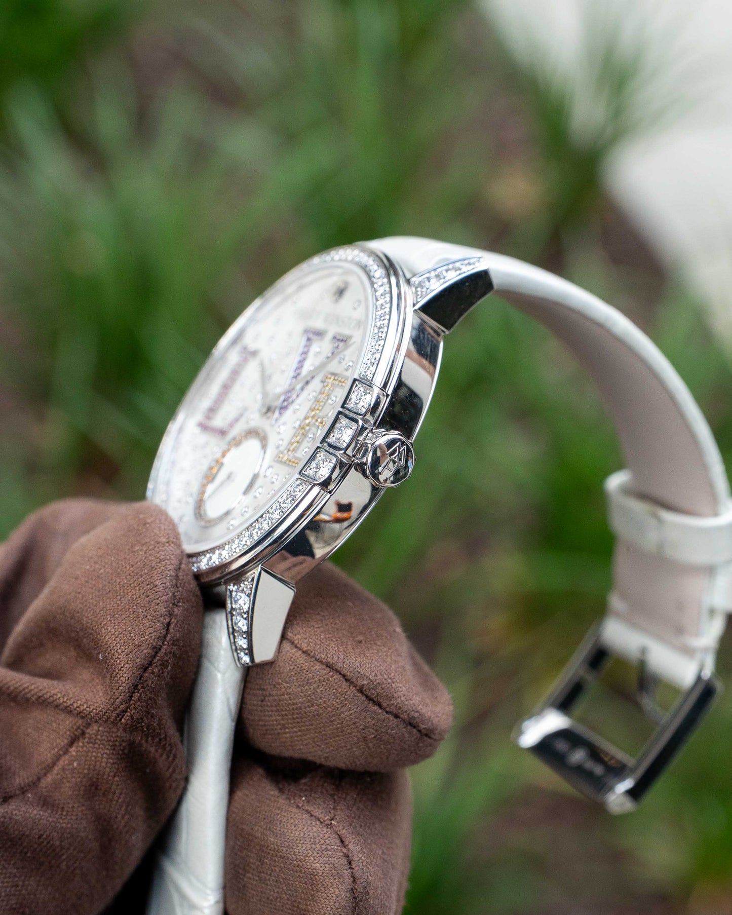 Midnight Winston With Love Automatic 36mm White Dial White Gold [$43,400 RETAIL]
