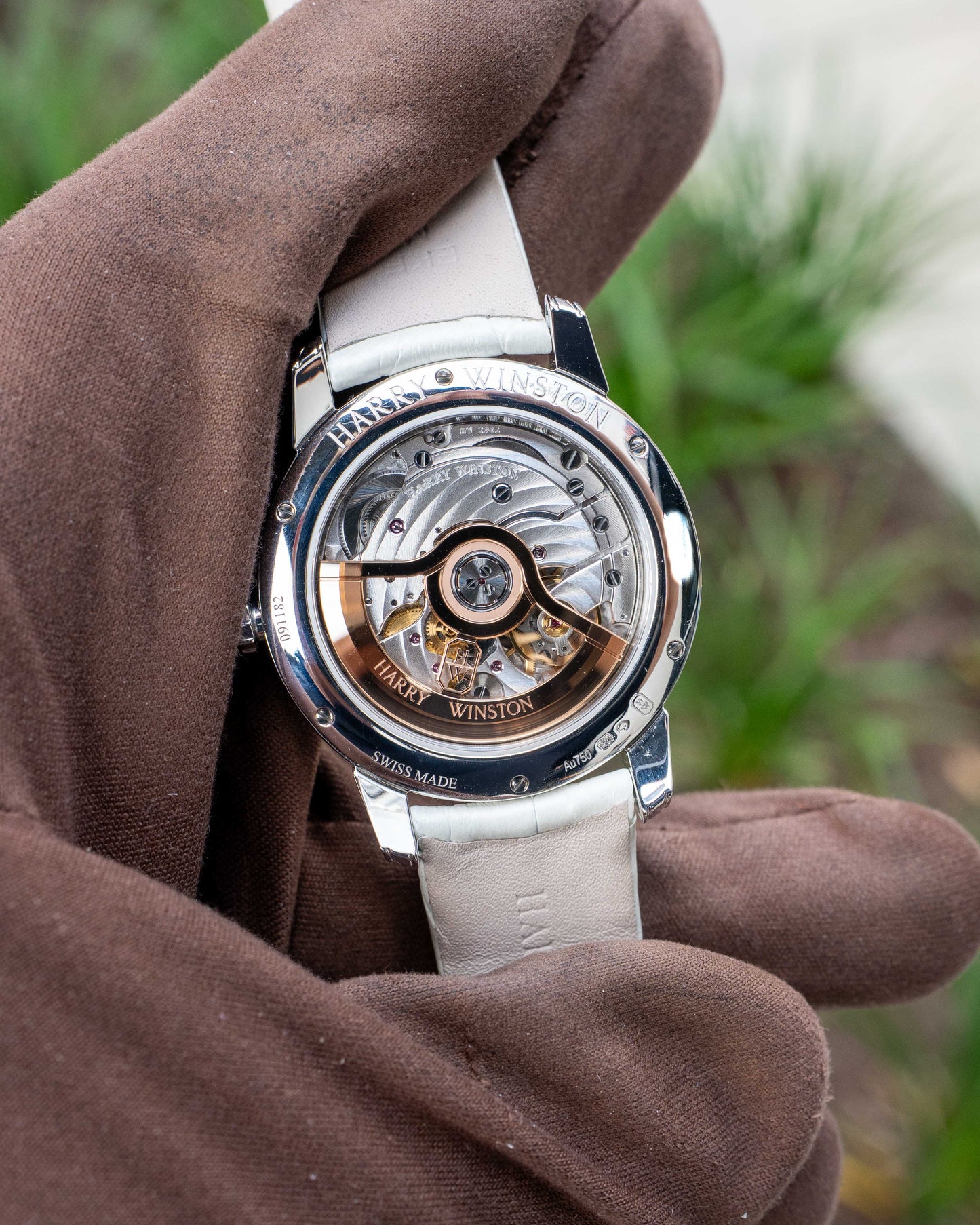 Midnight Winston With Love Automatic 36mm White Dial White Gold [$43,400 RETAIL]