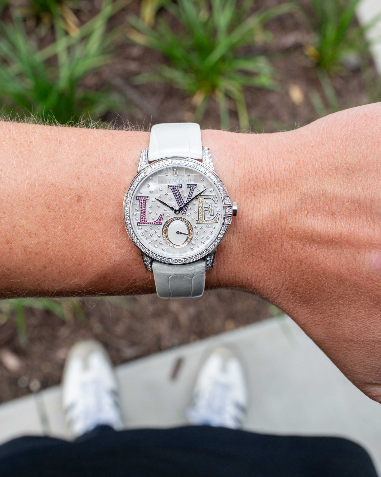 Midnight Winston With Love Automatic 36mm White Dial White Gold [$43,400 RETAIL]