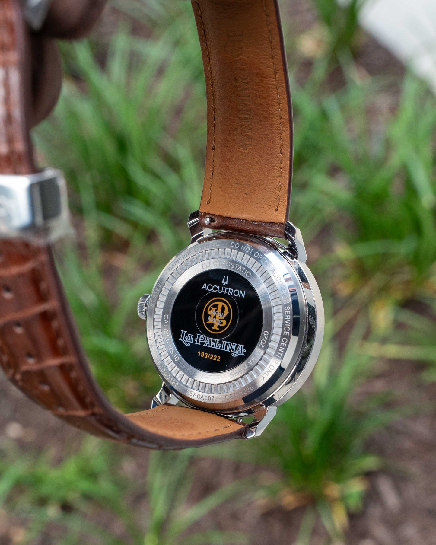 UNWORN Accutron Spaceview 2020 x La Palina Cigars 43.5mm 2ES6A007 Brown and Green Electrostatic [$5,250 RETAIL]