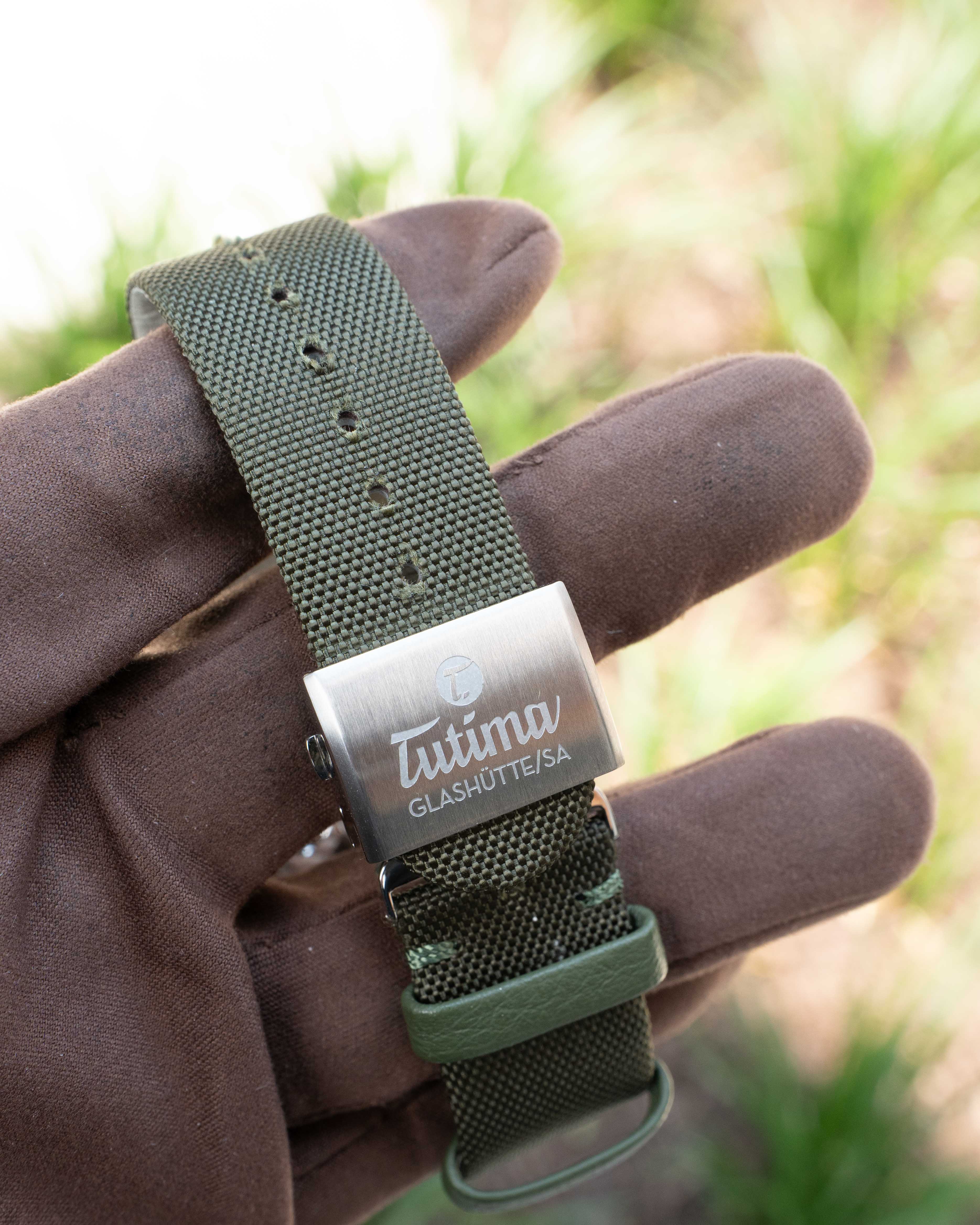 UNWORN Tutima Grand Flieger Airport Chronograph 42mm 6407-03 Green