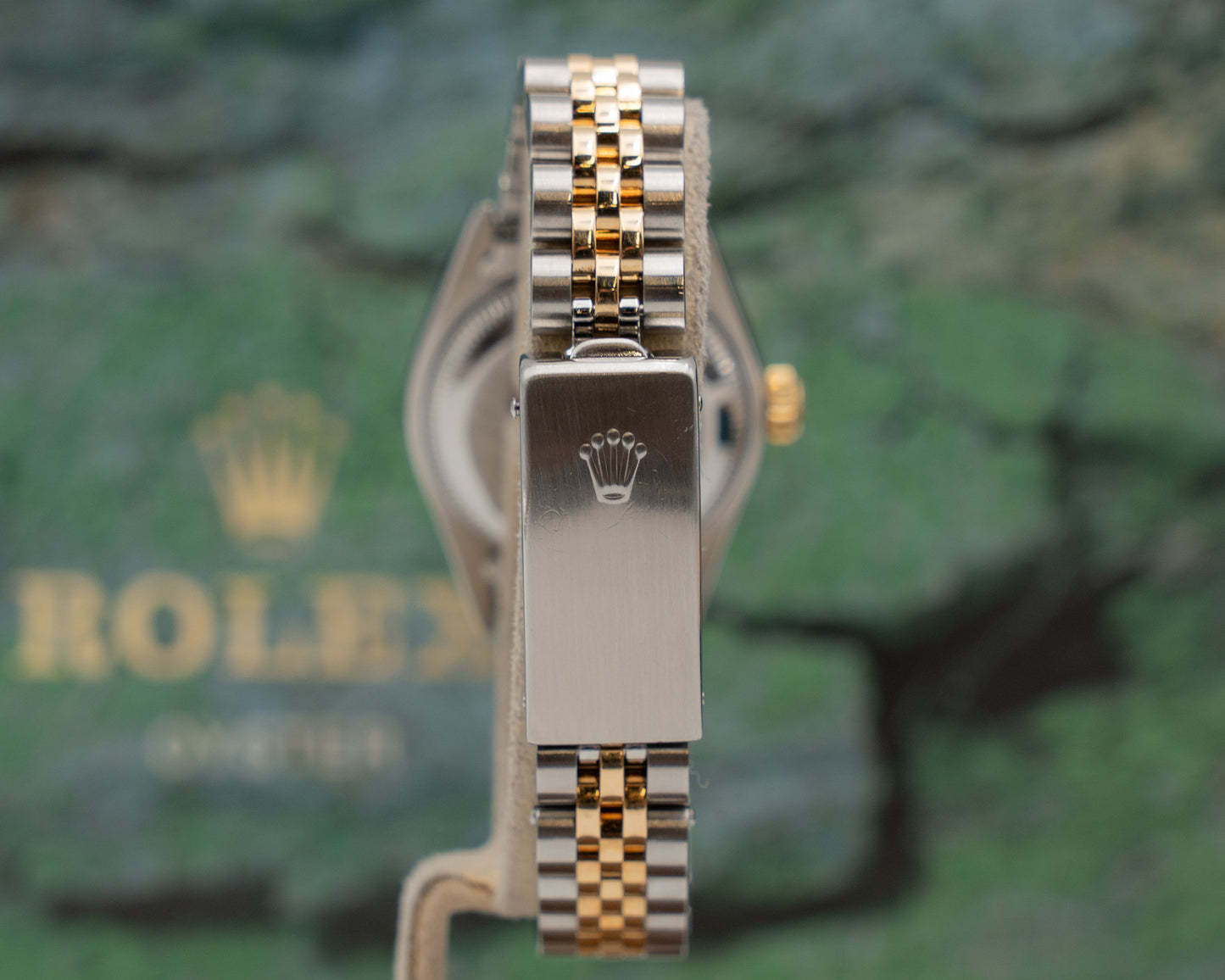 Rolex Datejust 26mm 69173 Two Tone Yellow Champagne Diamond Dial W-Serial