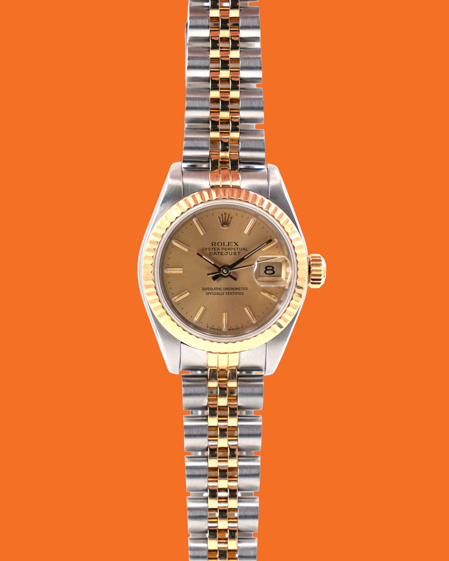 Rolex Datejust 26mm 69173 Champagne on Jubilee 9M Serial