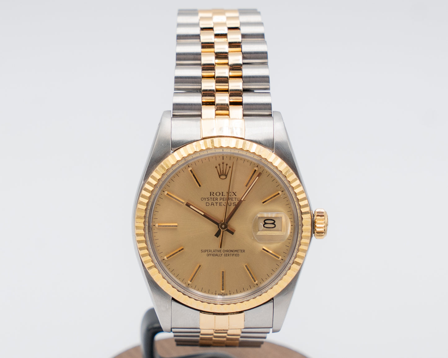 Rolex Datejust 36mm 16013 Two Tone Champagne on Jubilee Serial