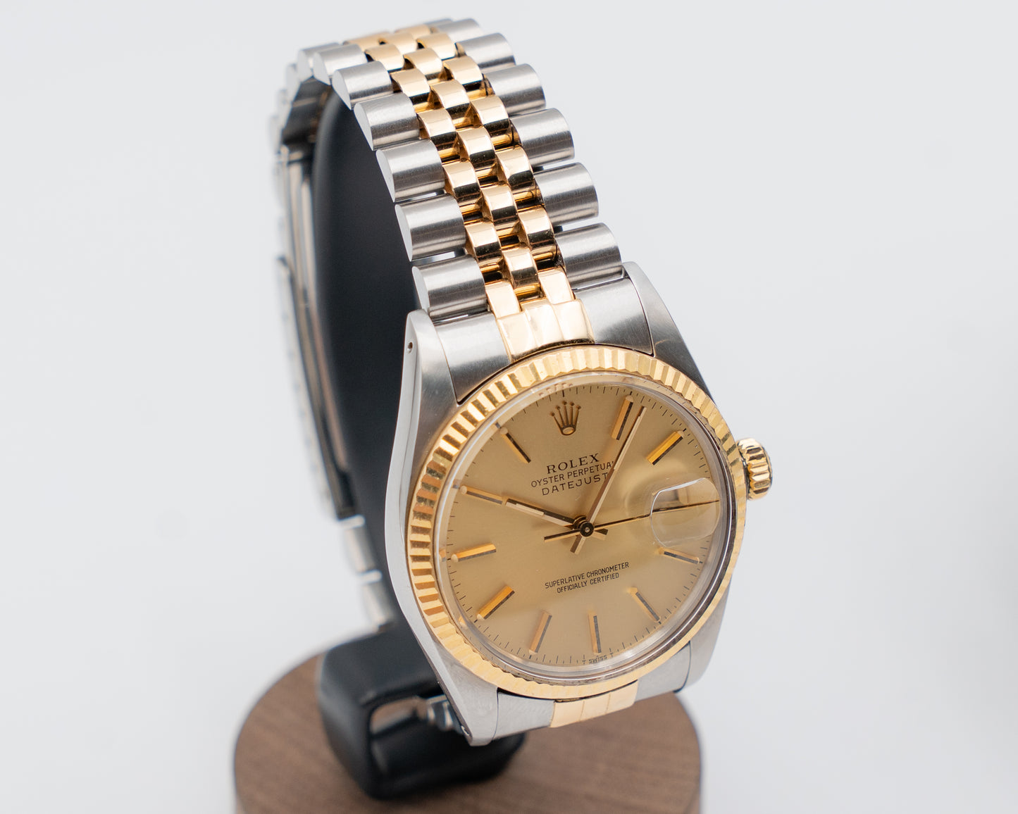 Rolex Datejust 36mm 16013 Two Tone Champagne on Jubilee Serial