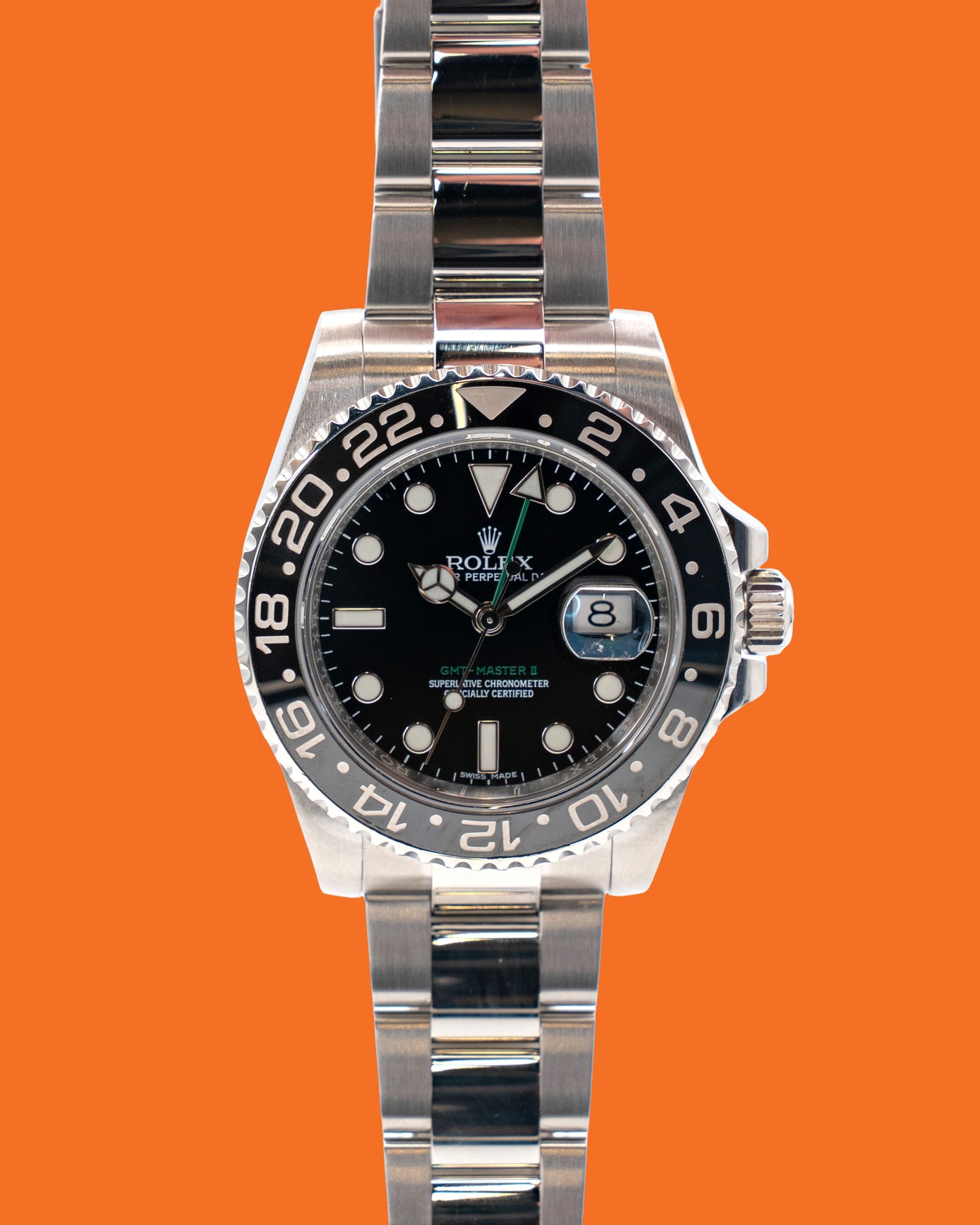 Rolex GMT Master II 40mm 116710 Green Arrow 2014