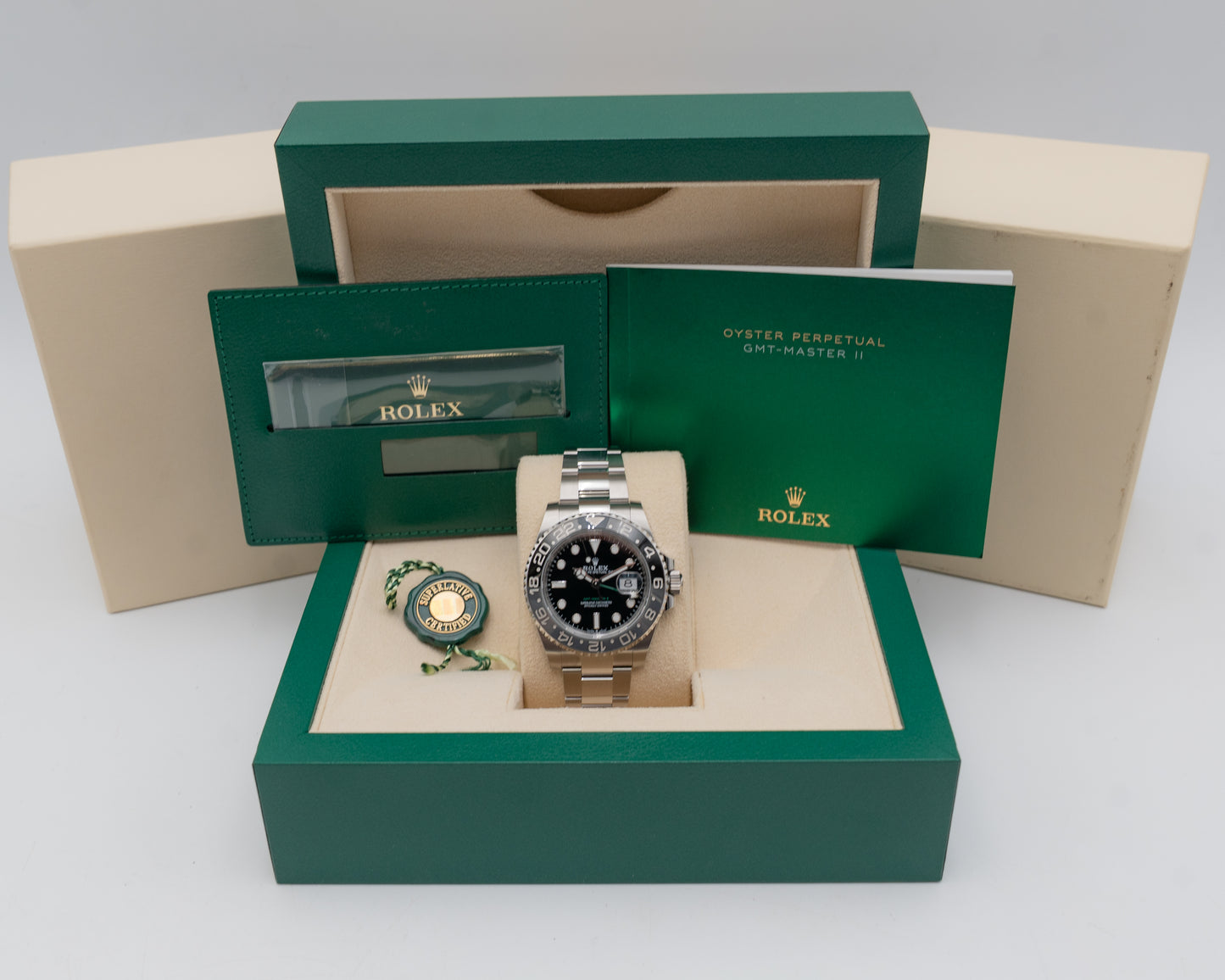 Rolex GMT Master II 40mm 126710GRNR Bruce Wayne on Oyster 2026