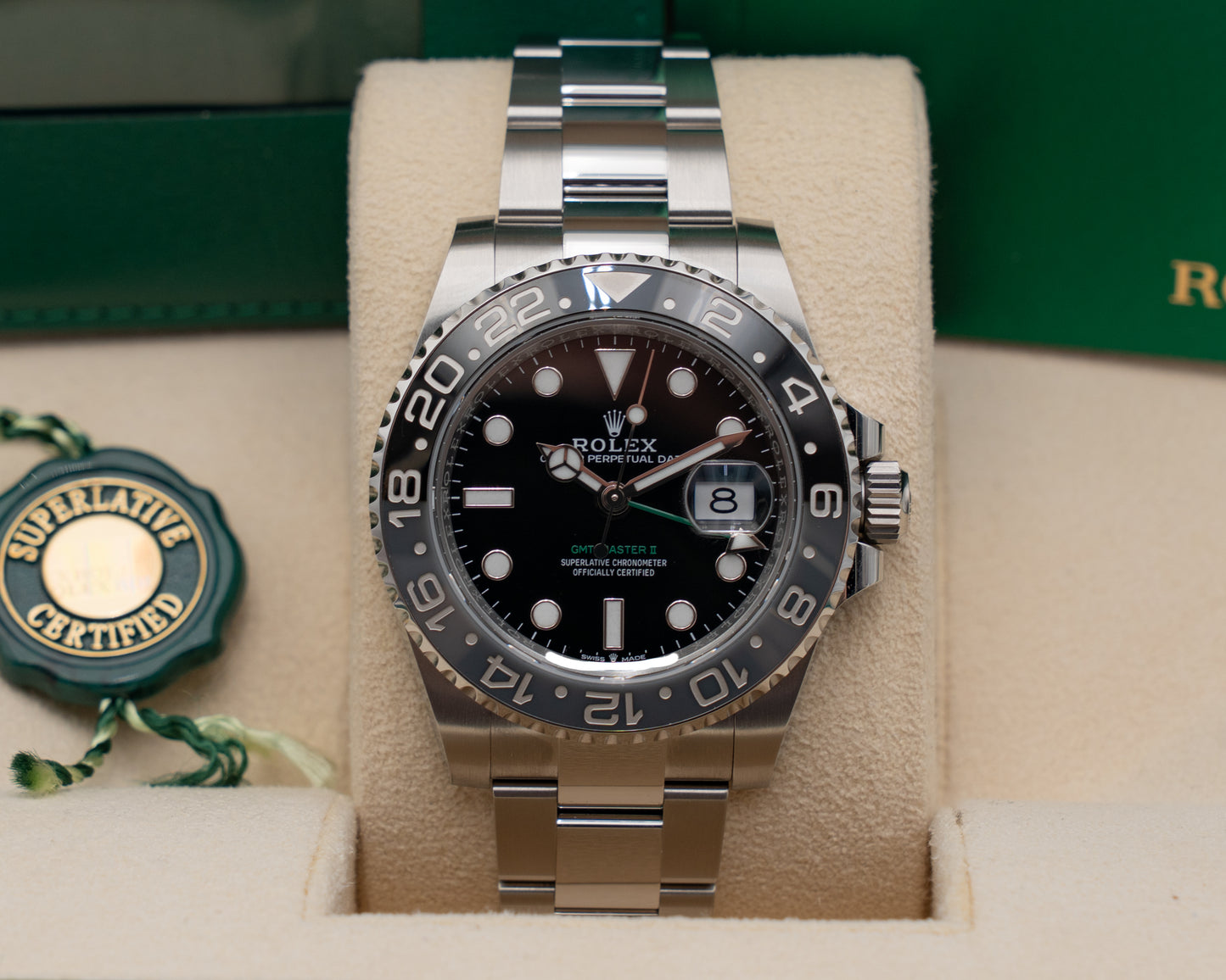 Rolex GMT Master II 40mm 126710GRNR Bruce Wayne on Oyster 2026