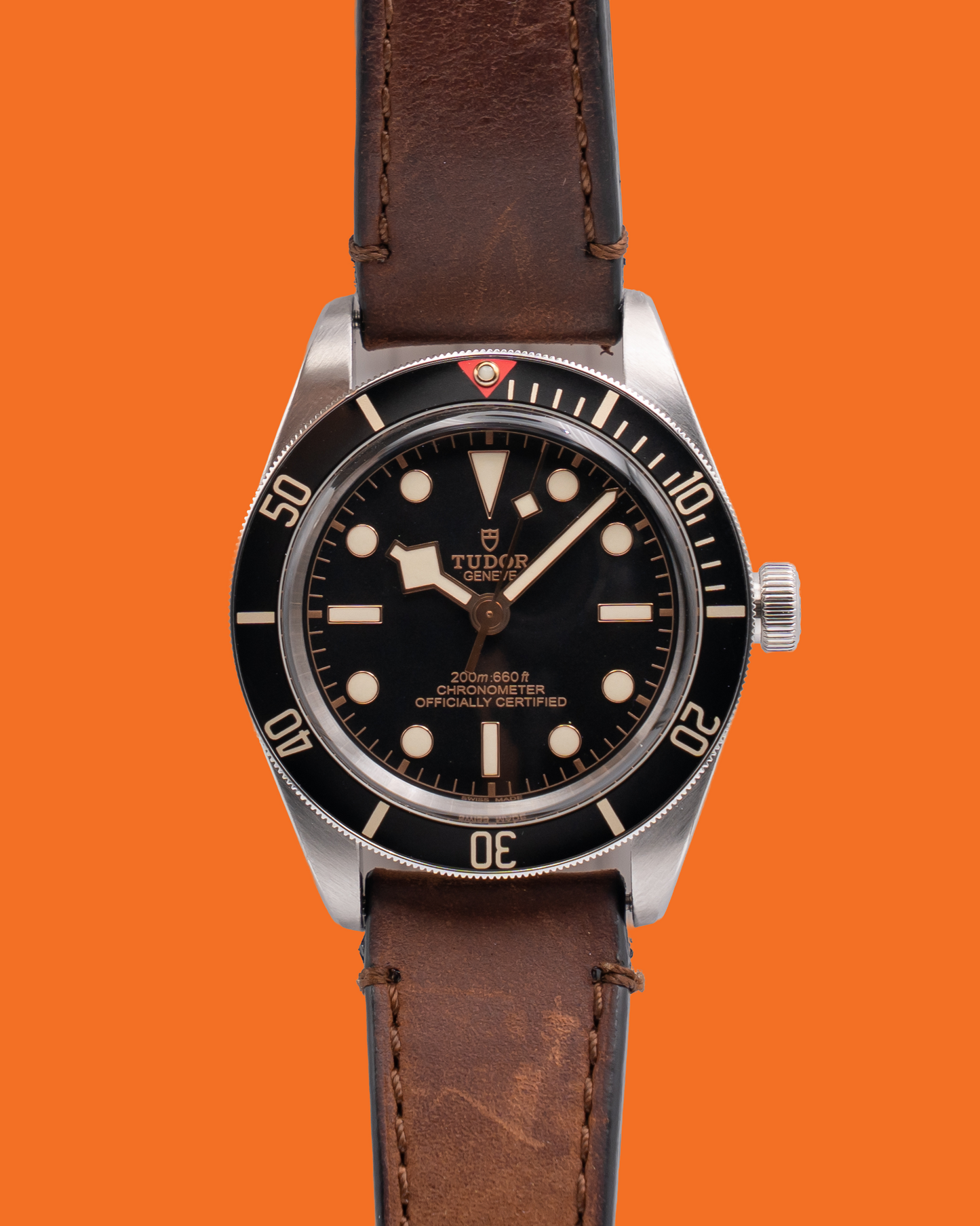 Tudor Black Bay Fifty-Eight 39mm 79030N Black Dial Brown Strap 2022