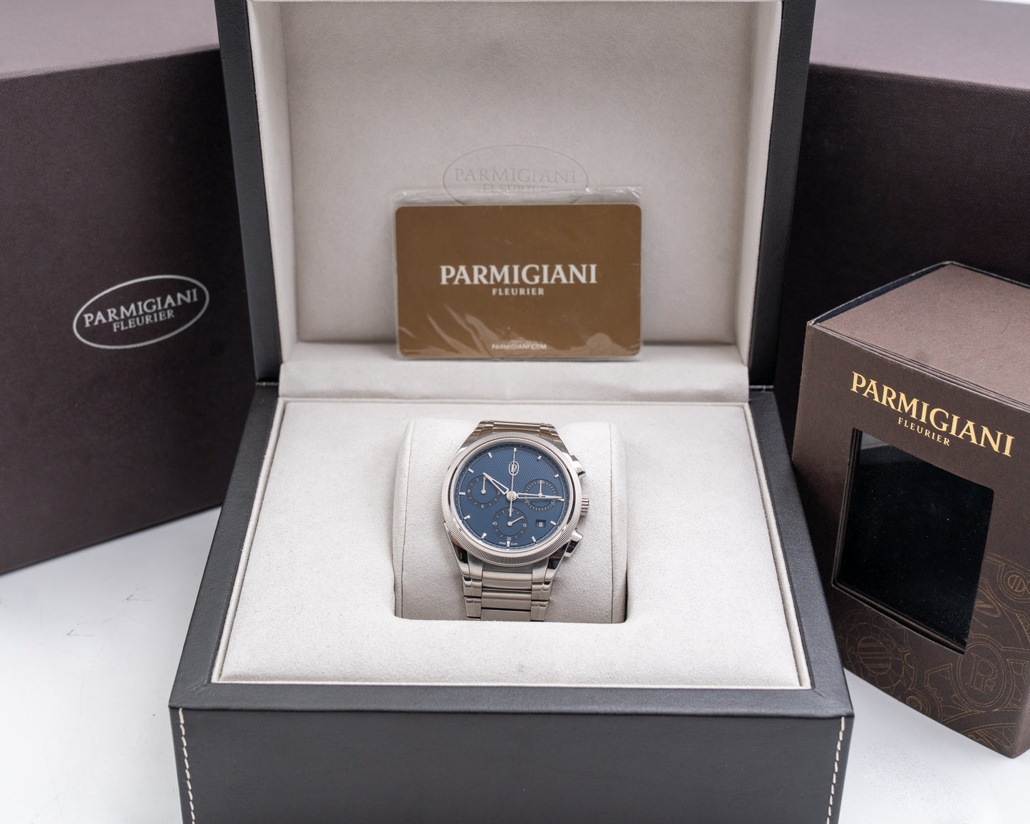 UNWORN STICKERED  Parmigiani Tonda PF Chronograph 42mm PFC915-1020001-100182 Blue Dial  2022
