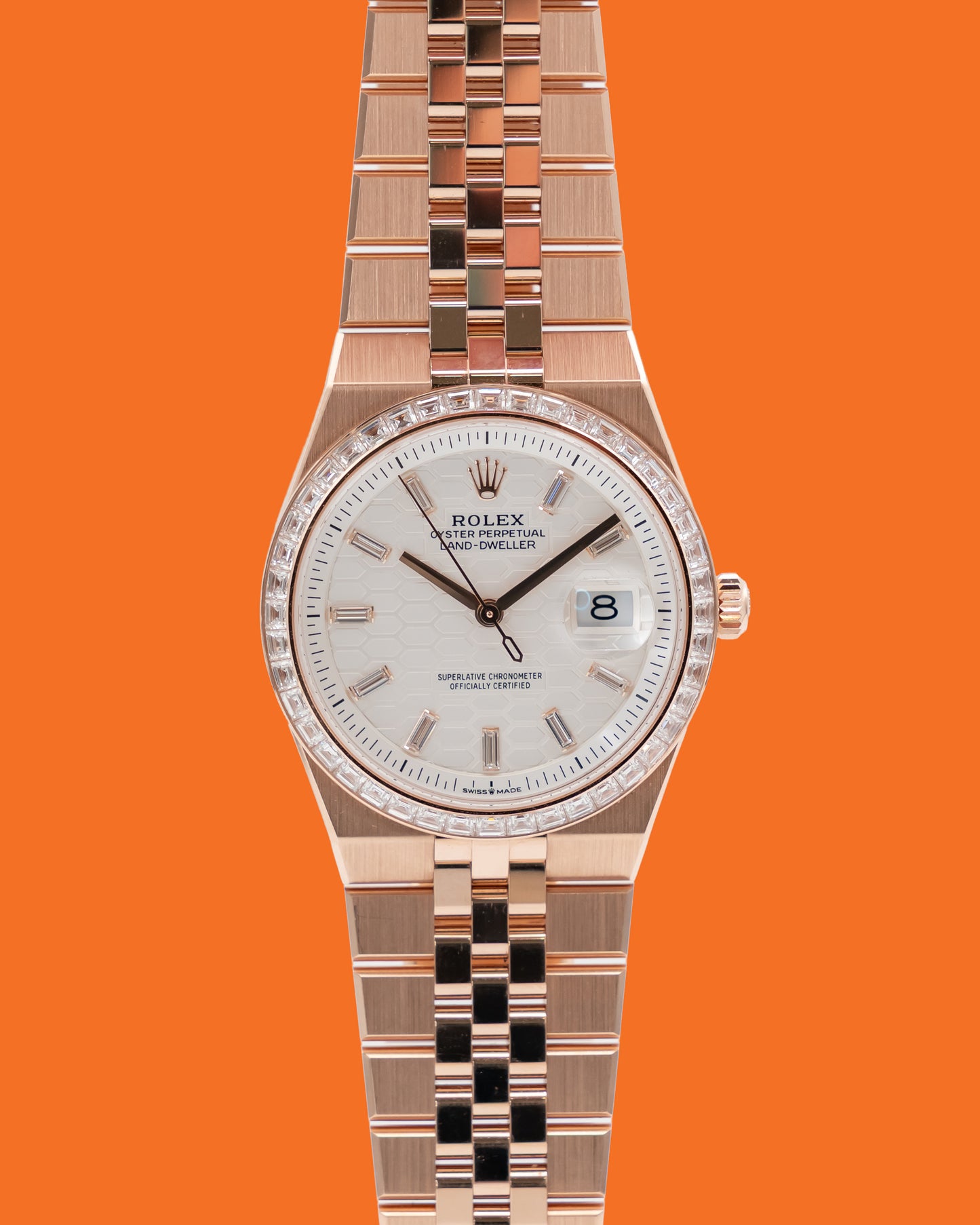Rolex Land-Dweller 127285tbr 36mm Rose Gold Diamonds 2026