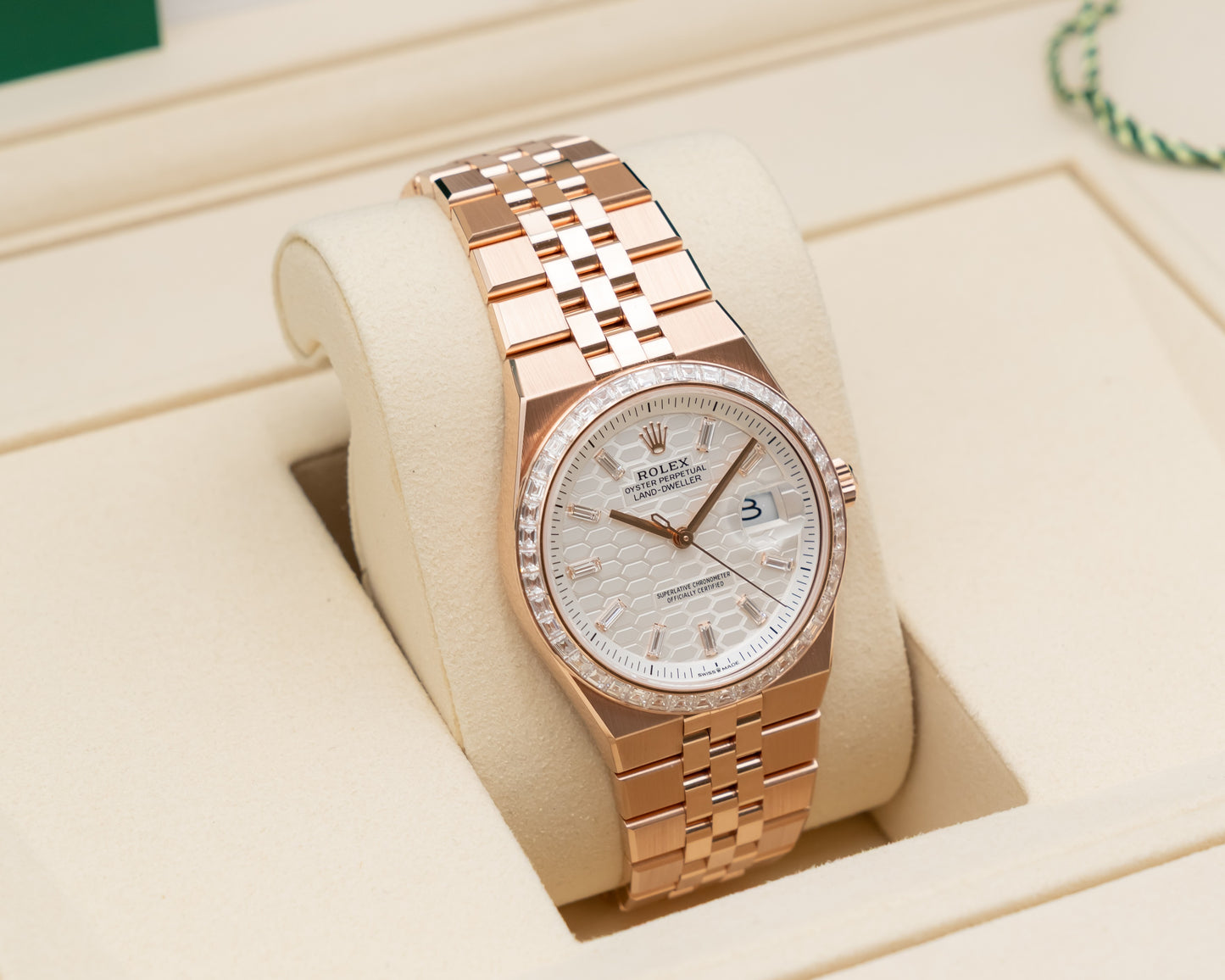 Rolex Land-Dweller 127285tbr 36mm Rose Gold Diamonds 2026