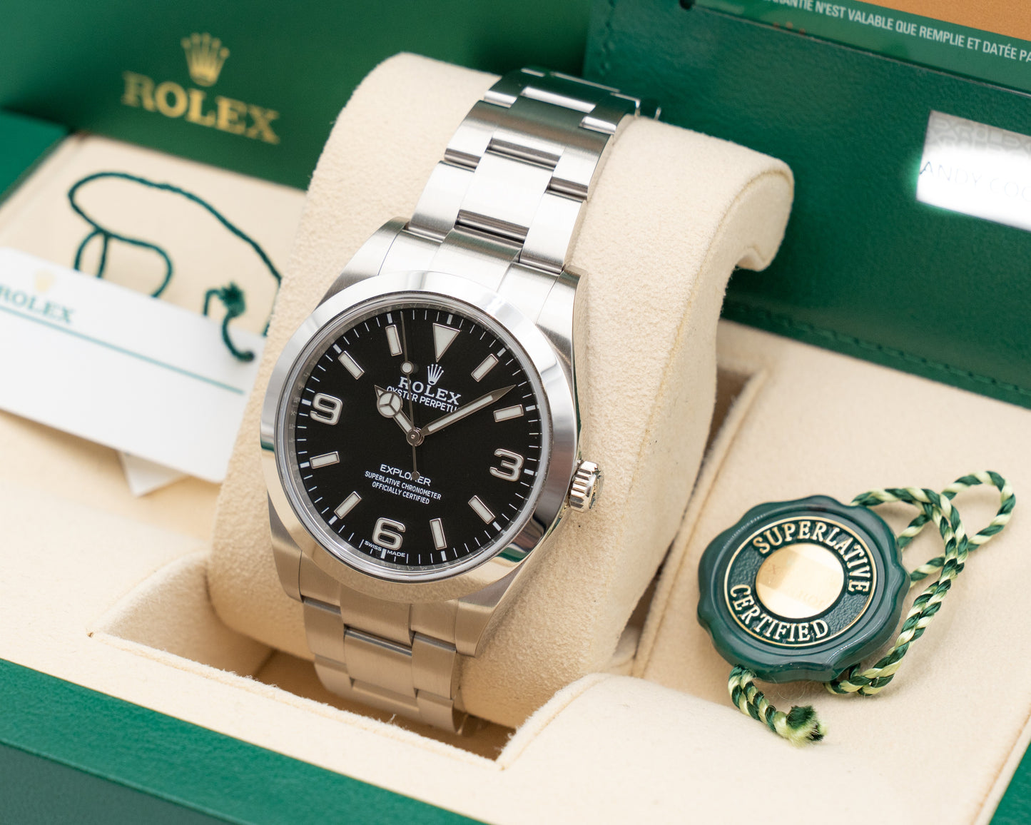 Rolex Explorer 39mm 214270 Black 2019