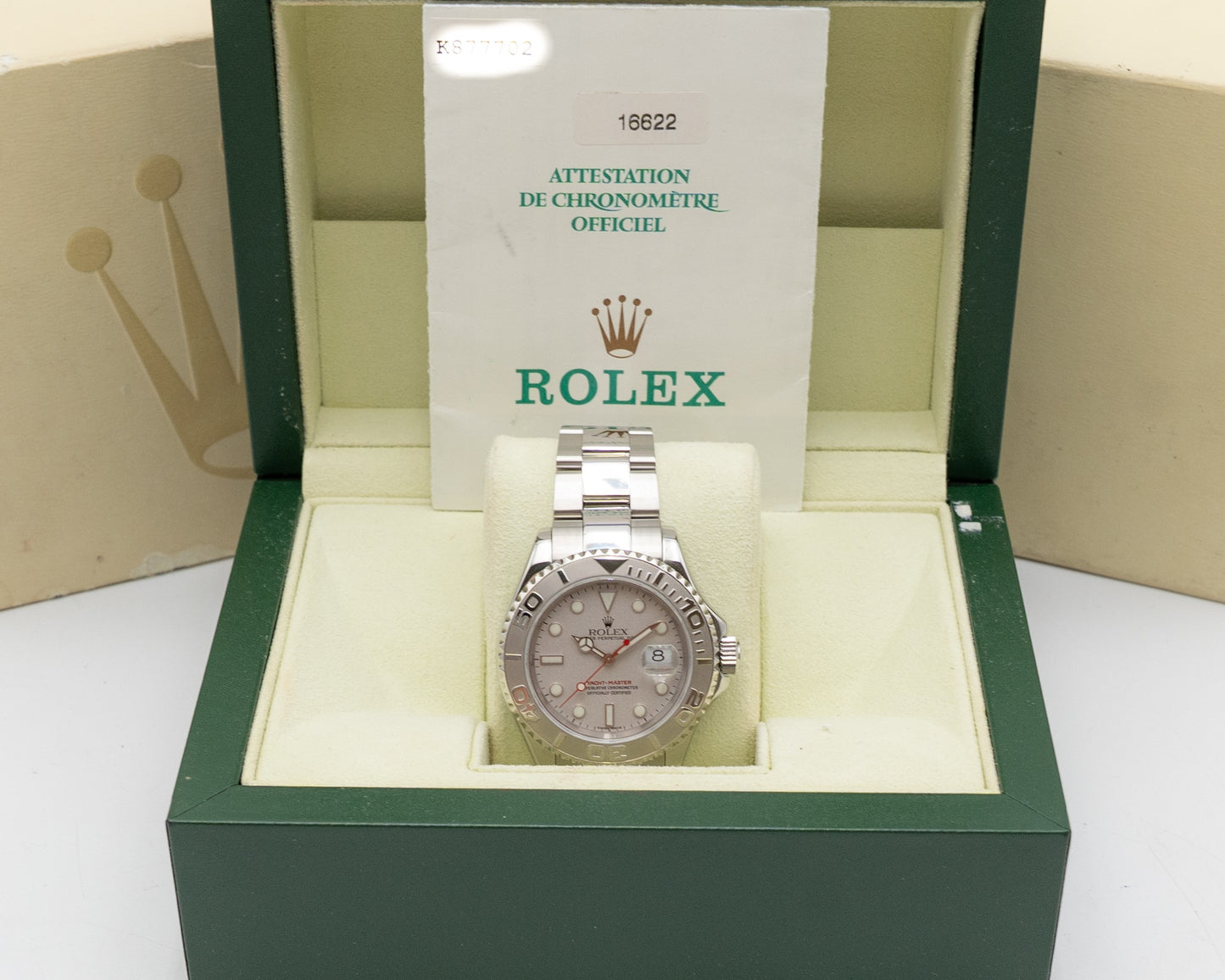 Rolex Yachtmaster 16622 40mm Steel and Platnium 2002