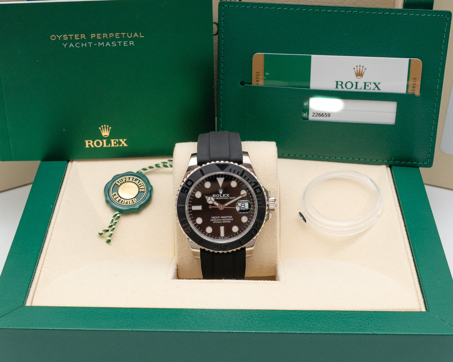 Rolex Yachtmaster 42mm 226659 White Gold on Oysterflex 2019
