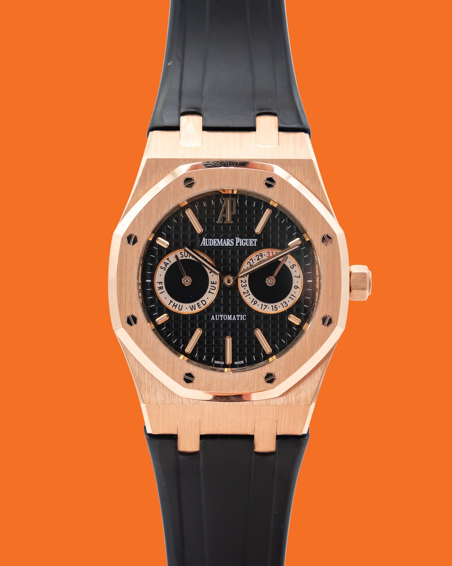 Audemars Piguet Royal Oak 39mm 26330OR Owl Day Date Pink Gold 2015
