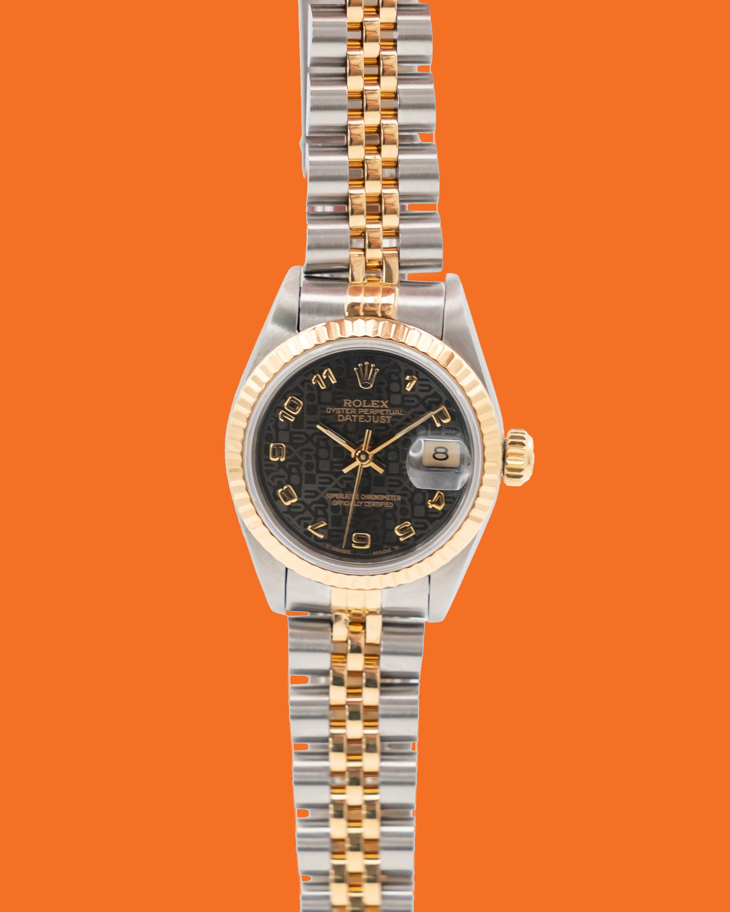 Rolex Datejust 69173 26mm Two Tone Motif Aribic Dial X serial