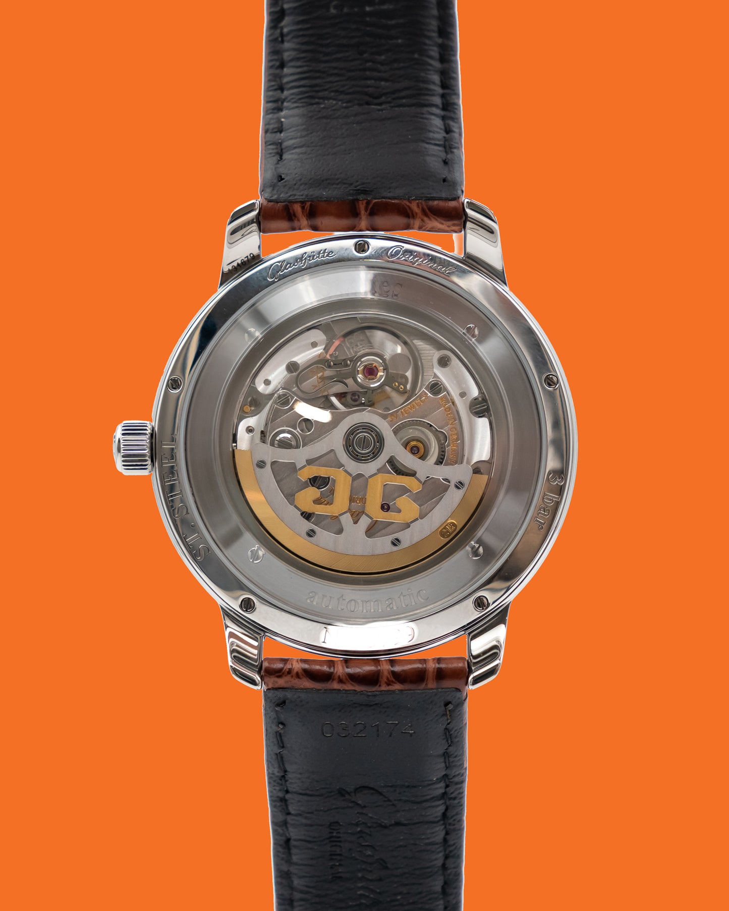 Glashutte Original Sixties Panorama Date 42mm 2-39-47-09-02-04 Orange