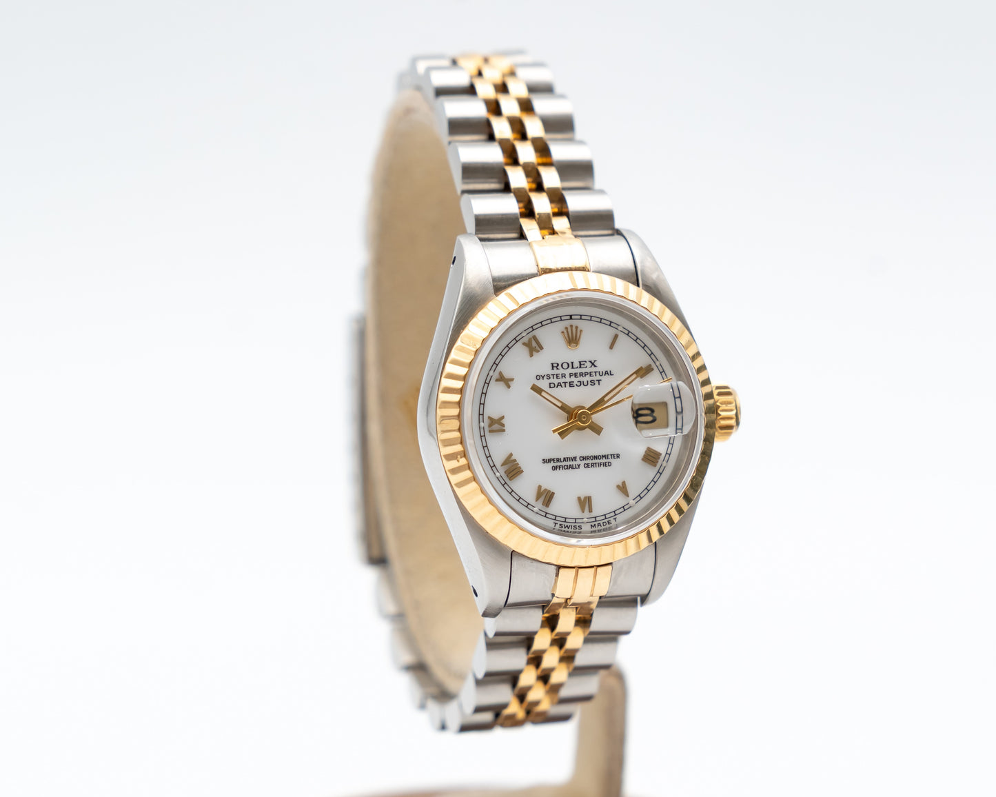 Rolex Datejust 69173 26mm White Roman Dial 1987