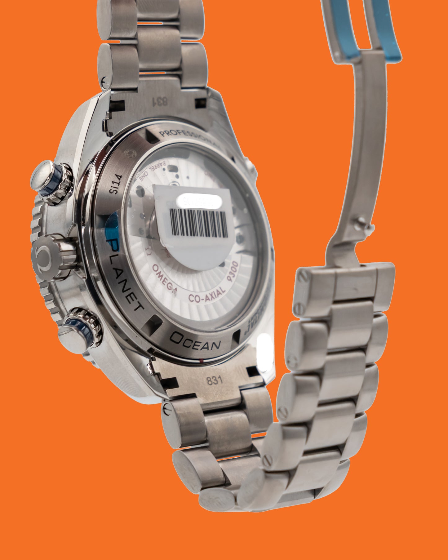UNWORN Omega Seamaster Planet Ocean 600M 45.5mm 232.90.46.51.03.001 Chronograph Titanium Liquidmetal Blue