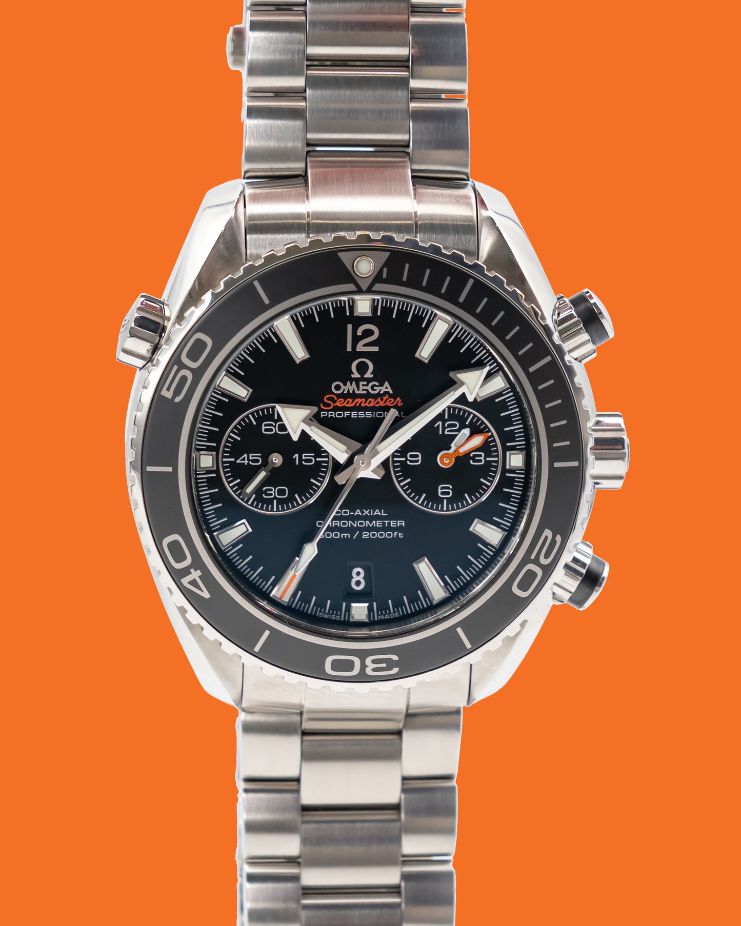 UNWORN Omega Seamaster Planet Ocean 600M 45.5mm 232.30.46.51.01.001 Chronograph Black