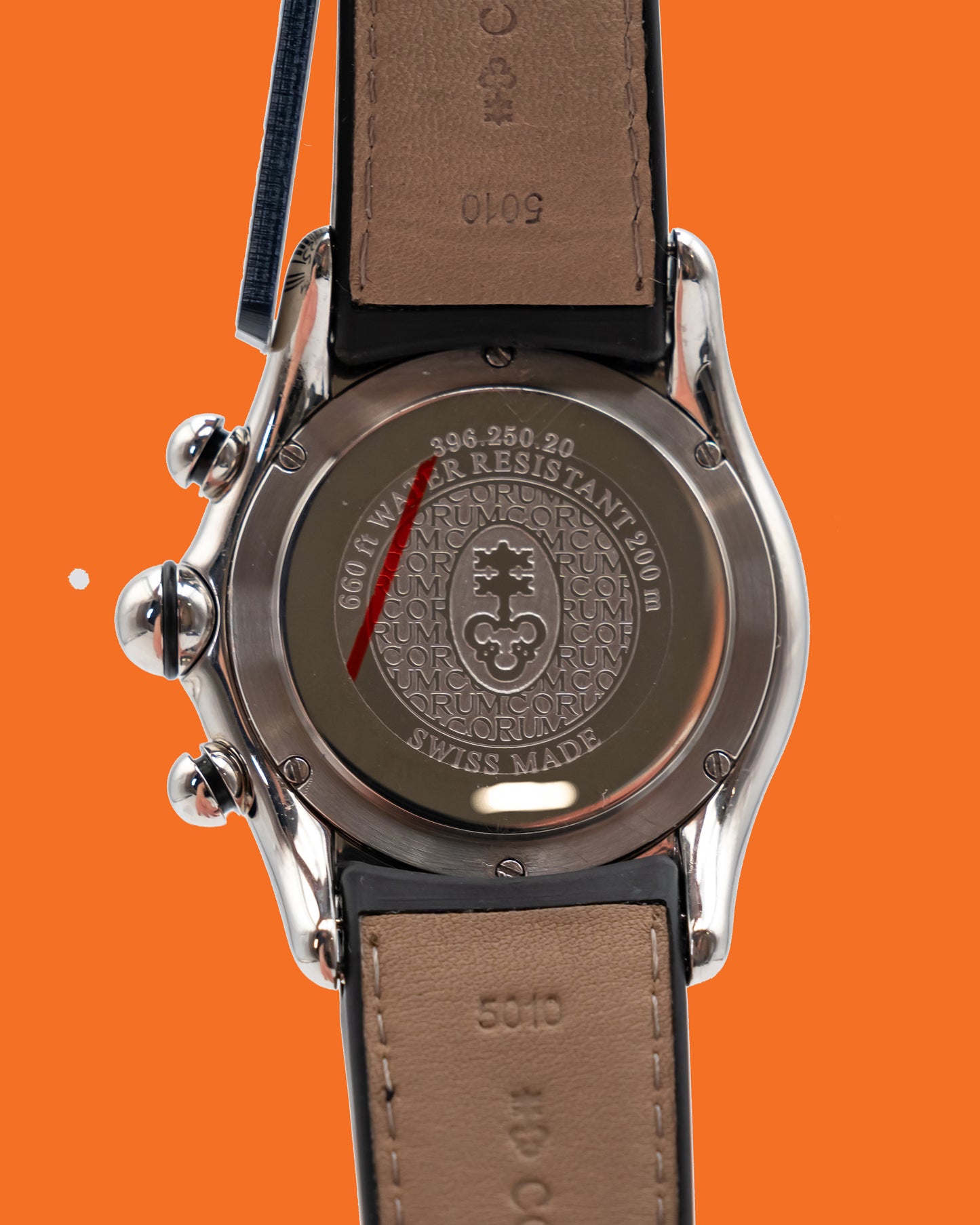 UNWORN Corum Bubble 45mm 396.250.20 Black Chronograph Black Strap