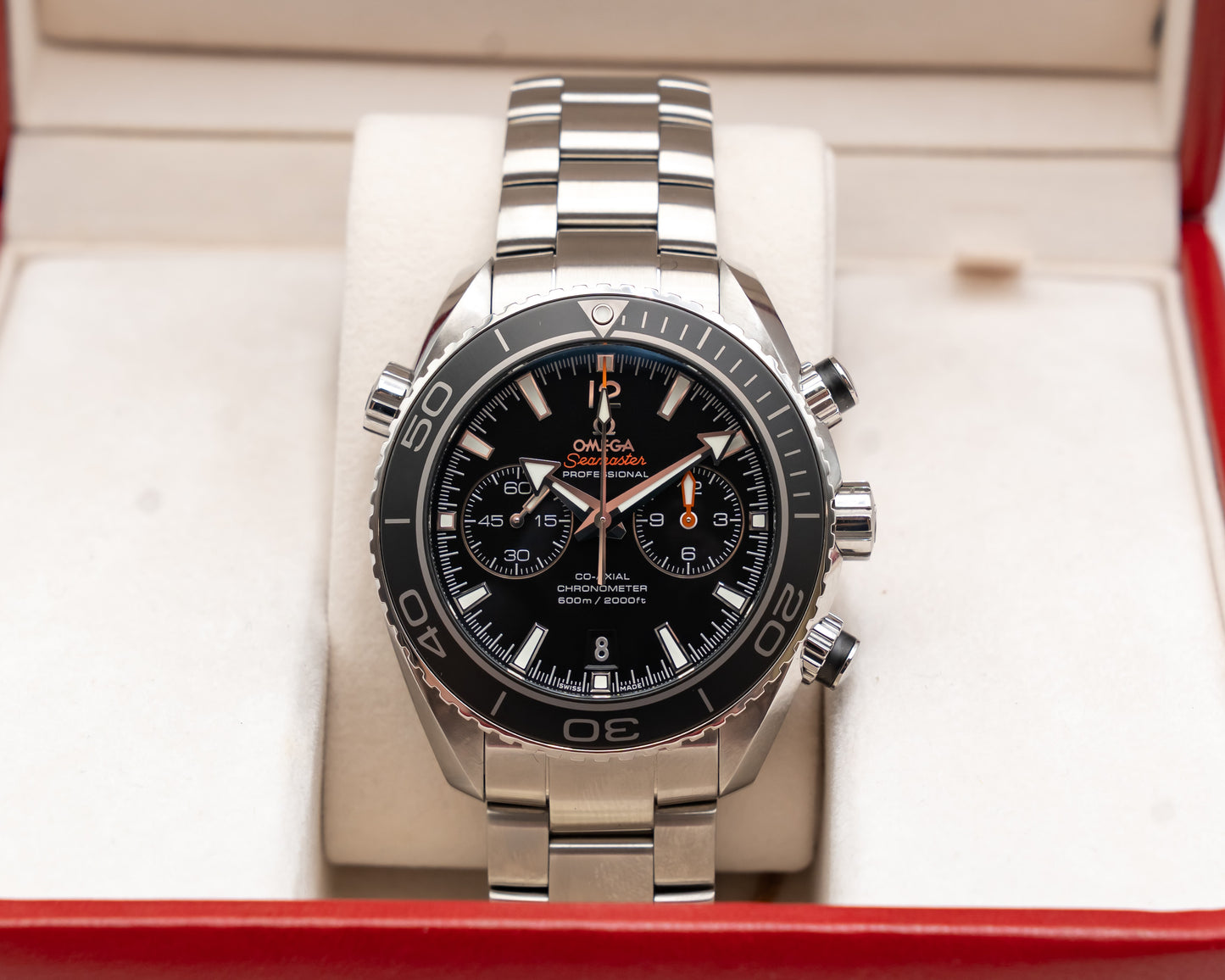 UNWORN Omega Seamaster Planet Ocean 600M Co-Axial Chronograph 45.5mm 232.30.46.51.01.001 Black Dial 2013
