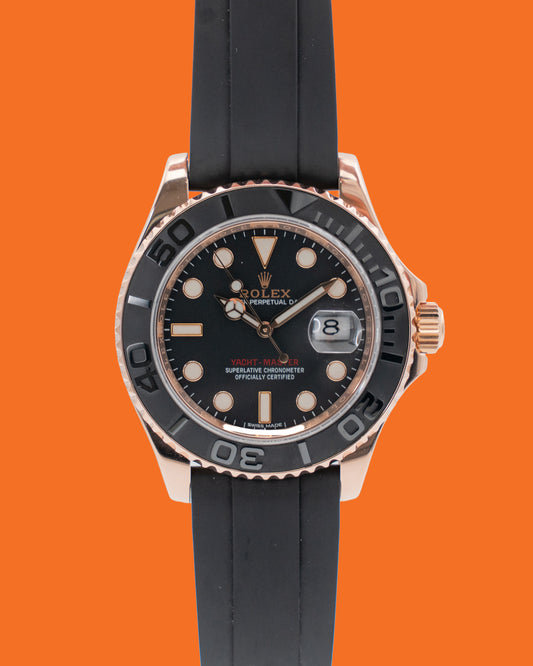 Rolex Yachtmaster 40mm 116655 Rose Gold Oysterflex