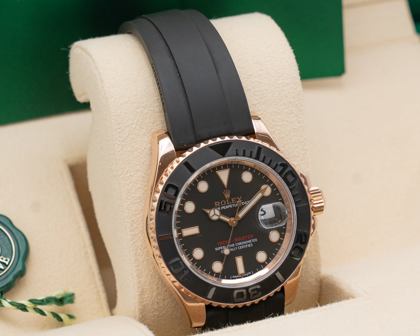 Rolex Yachtmaster 40mm 116655 Rose Gold Oysterflex