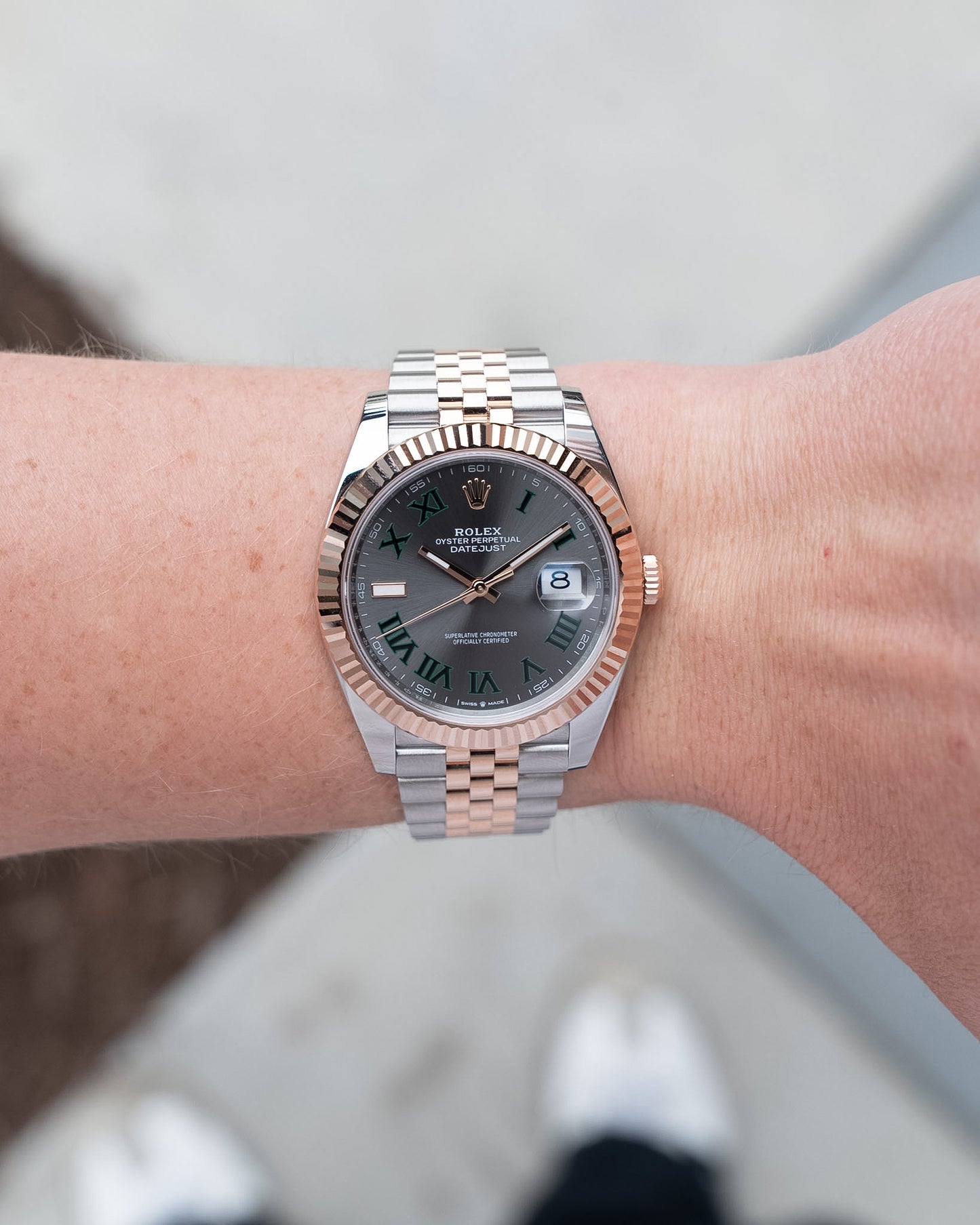 Rolex Datejust 41mm 126331 Rose Gold Wimbledon 2025